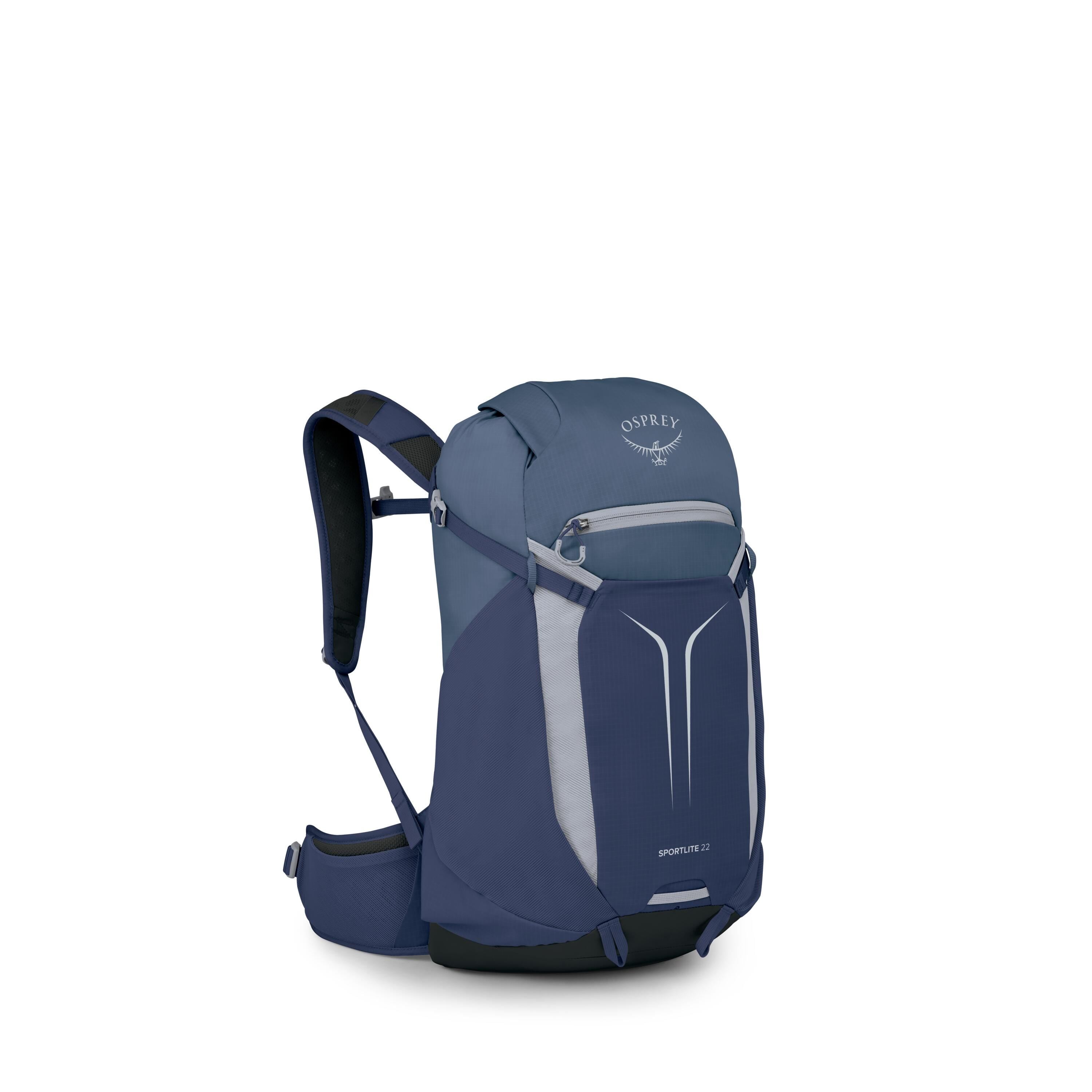 Osprey Sportlite 22 Hiking Backpack 22L in Serenity Blue — angle view 2