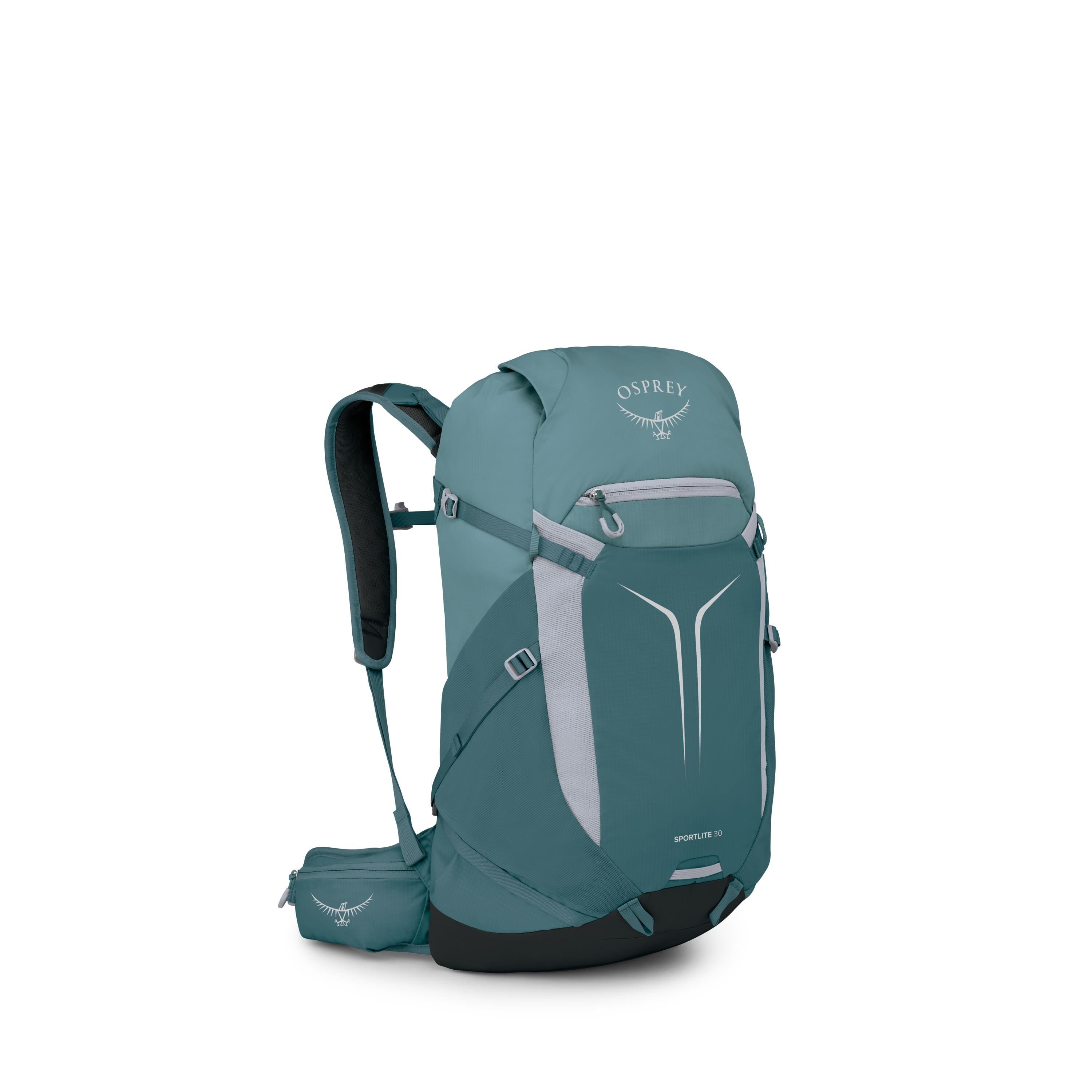 Osprey Sportlite 30 Hiking Backpack 30L in Torrent Blue — angle view 2