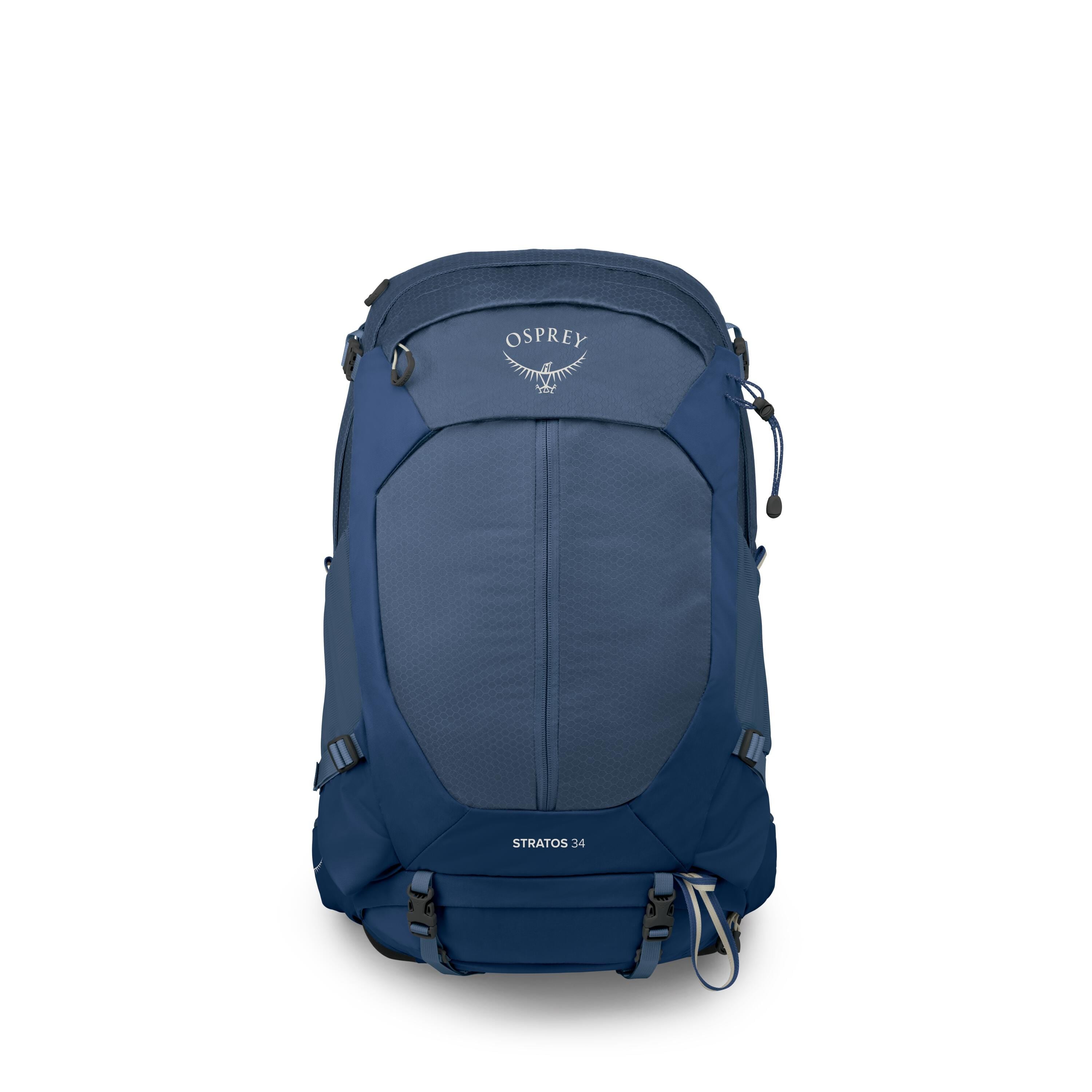 Osprey Stratos 34 Hiking Backpack 34L in Nirvana Blue — front view