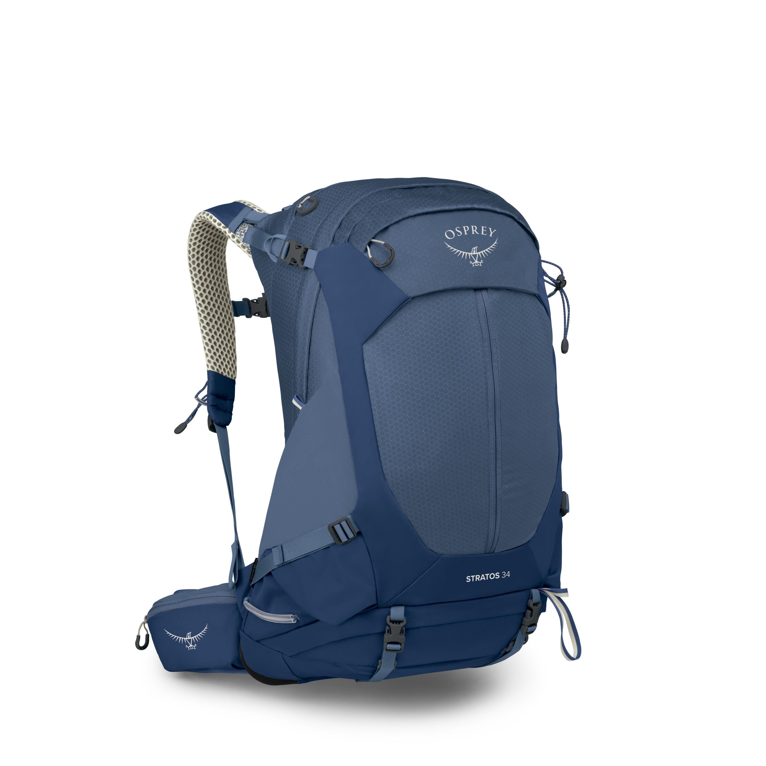 Osprey Stratos 34 Hiking Backpack 34L in Nirvana Blue — angle view 2