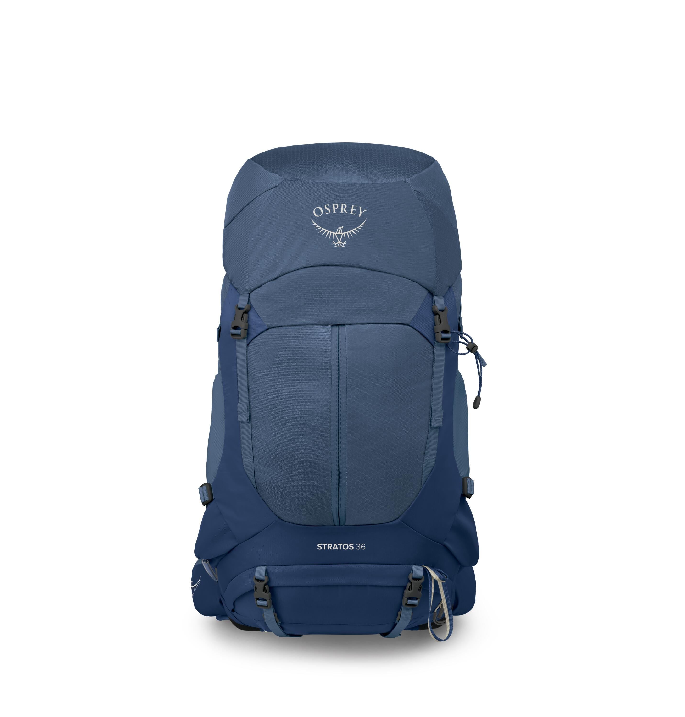 Osprey Stratos 36 Hiking Backpack 36L in Nirvana Blue — front view