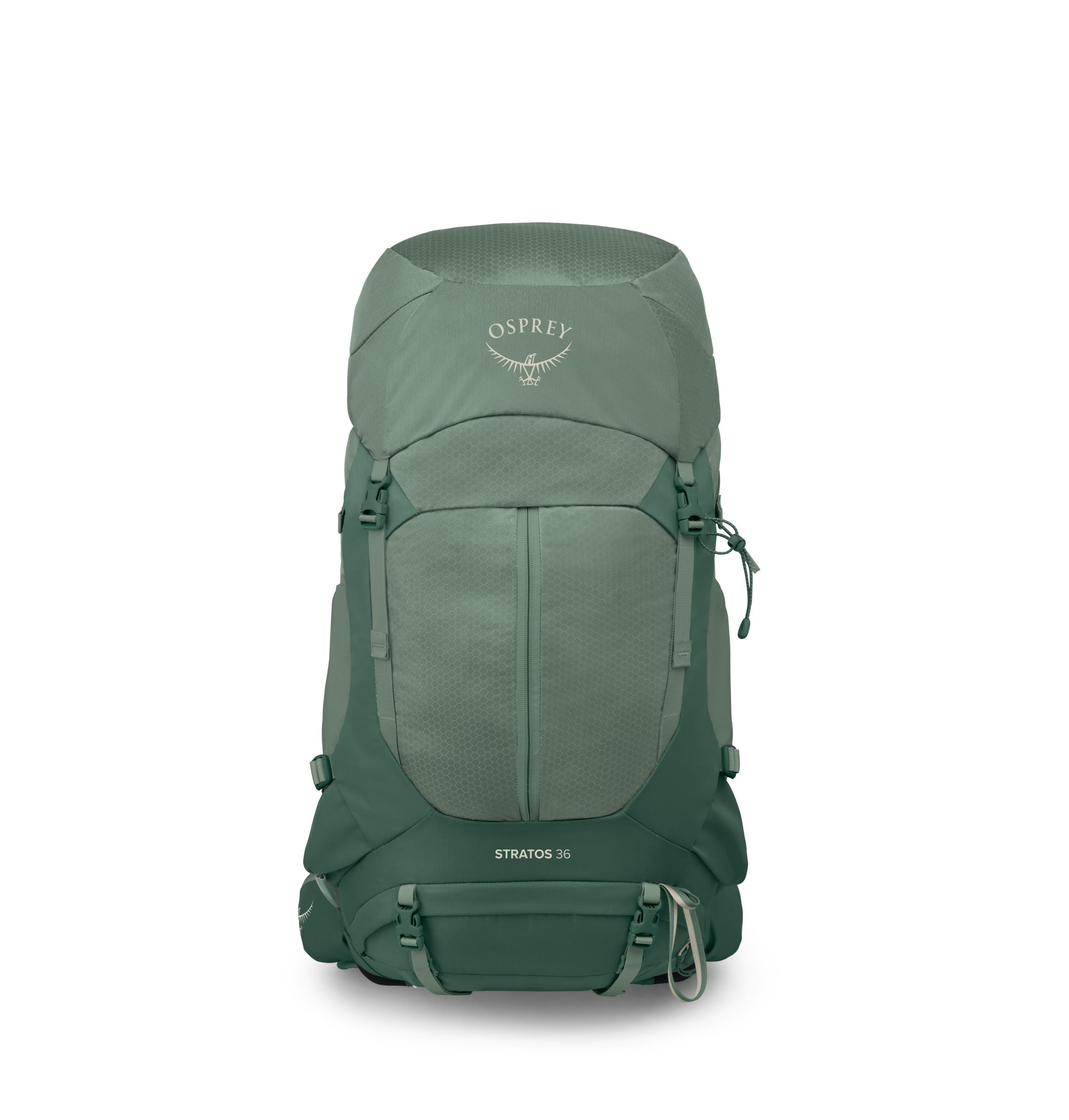 Osprey Stratos 36 Hiking Backpack 36L in Pine Leaf Green — front view