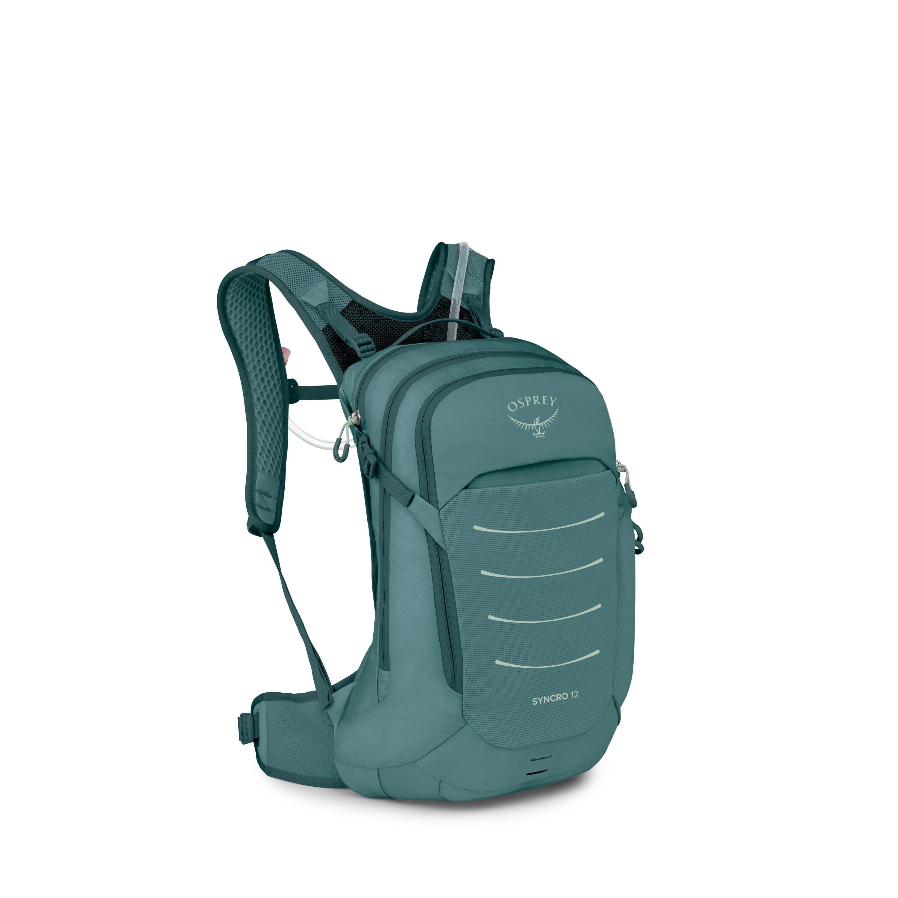 Osprey Syncro 12 Bike Hydration Pack 12L in Cascade Blue — angle view 2