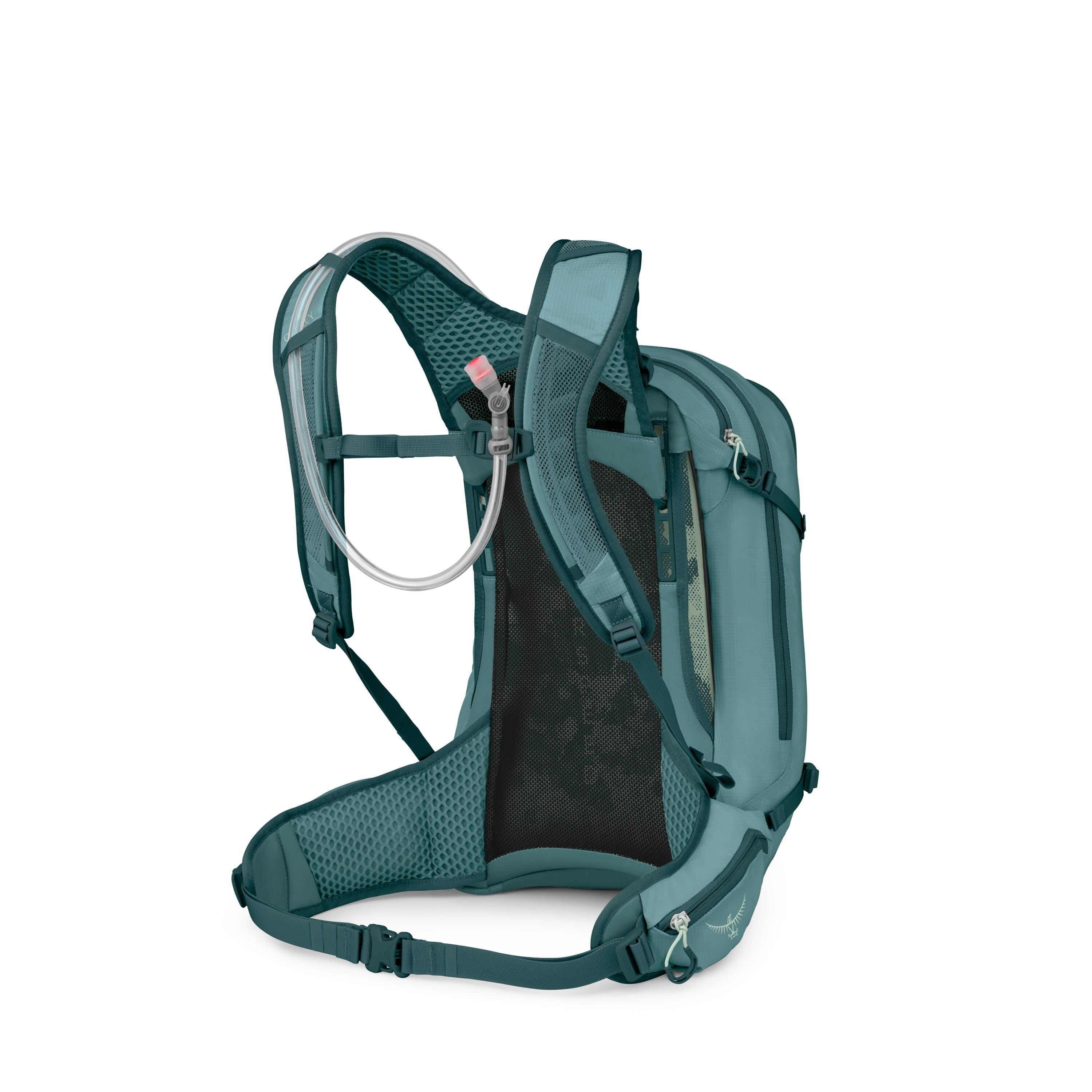 Osprey Syncro 20 Bike Hydration Pack 20L in Cascade Blue — back view