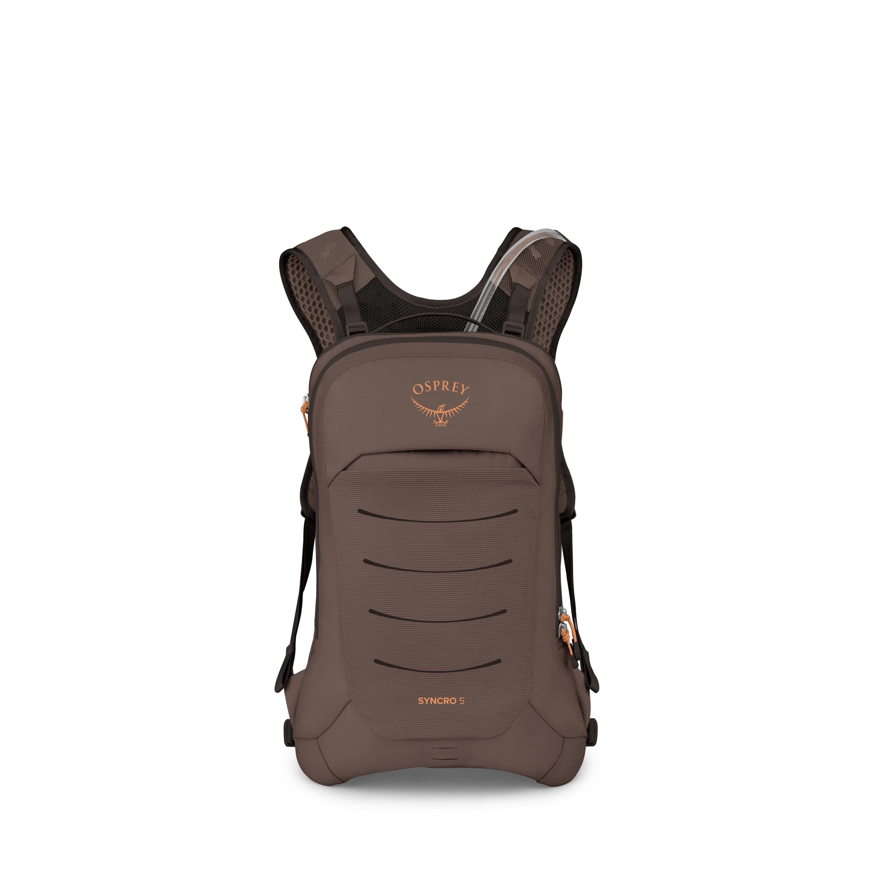 Osprey Syncro 5 Bike Hydration Pack 5L in Truffle Brown — front view