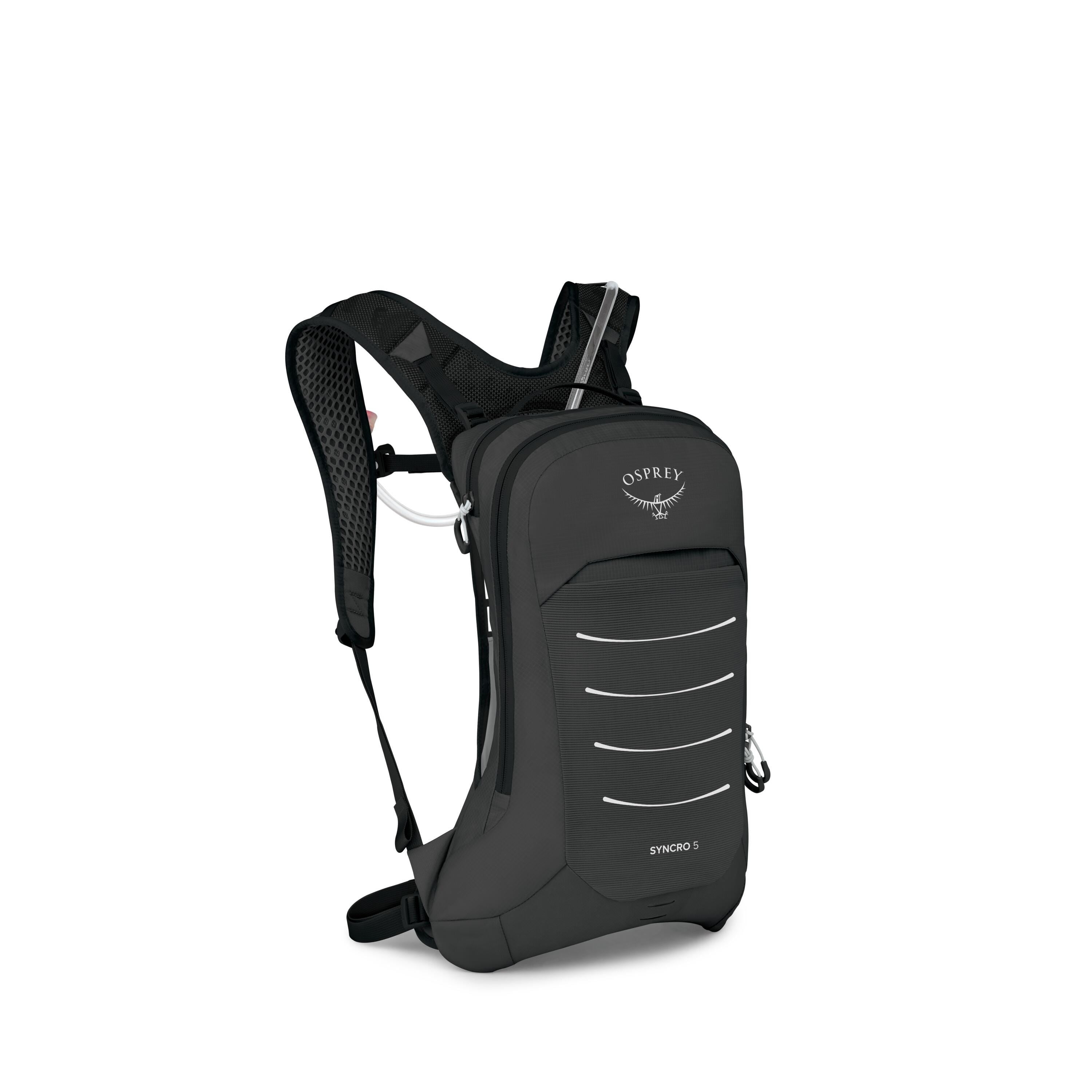 Osprey Syncro 5 Bike Hydration Pack 5L in Raven Black — angle view 2