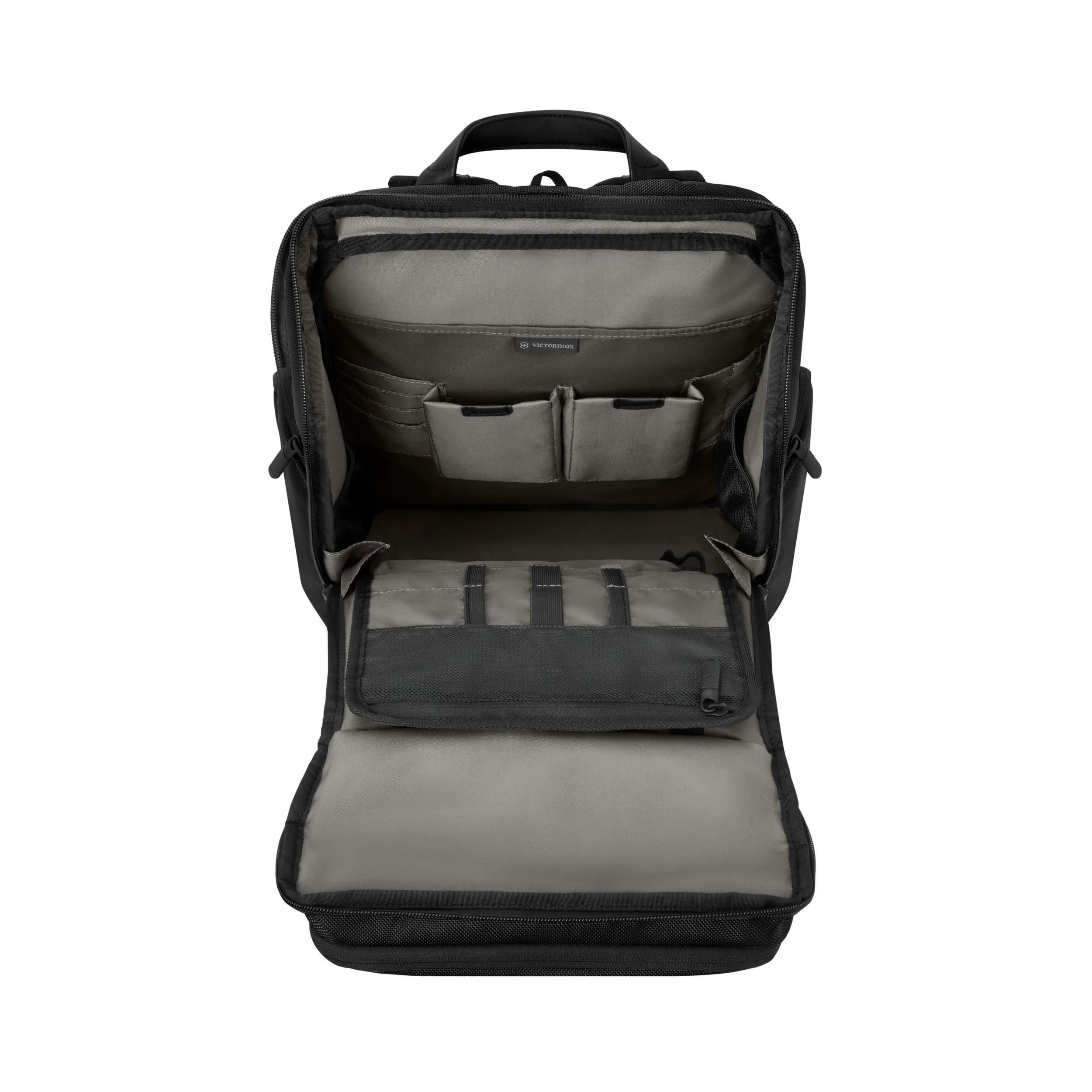 Victorinox Altmont Professional Fliptop Laptop Backpack in Black — interior view 2