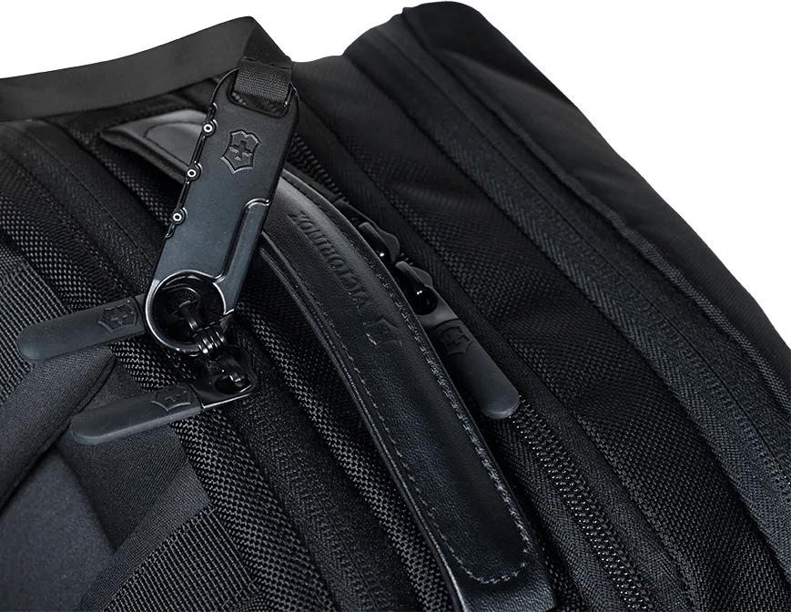 Victorinox Altmont Professional Deluxe Travel Laptop Backpack in Black — detail view