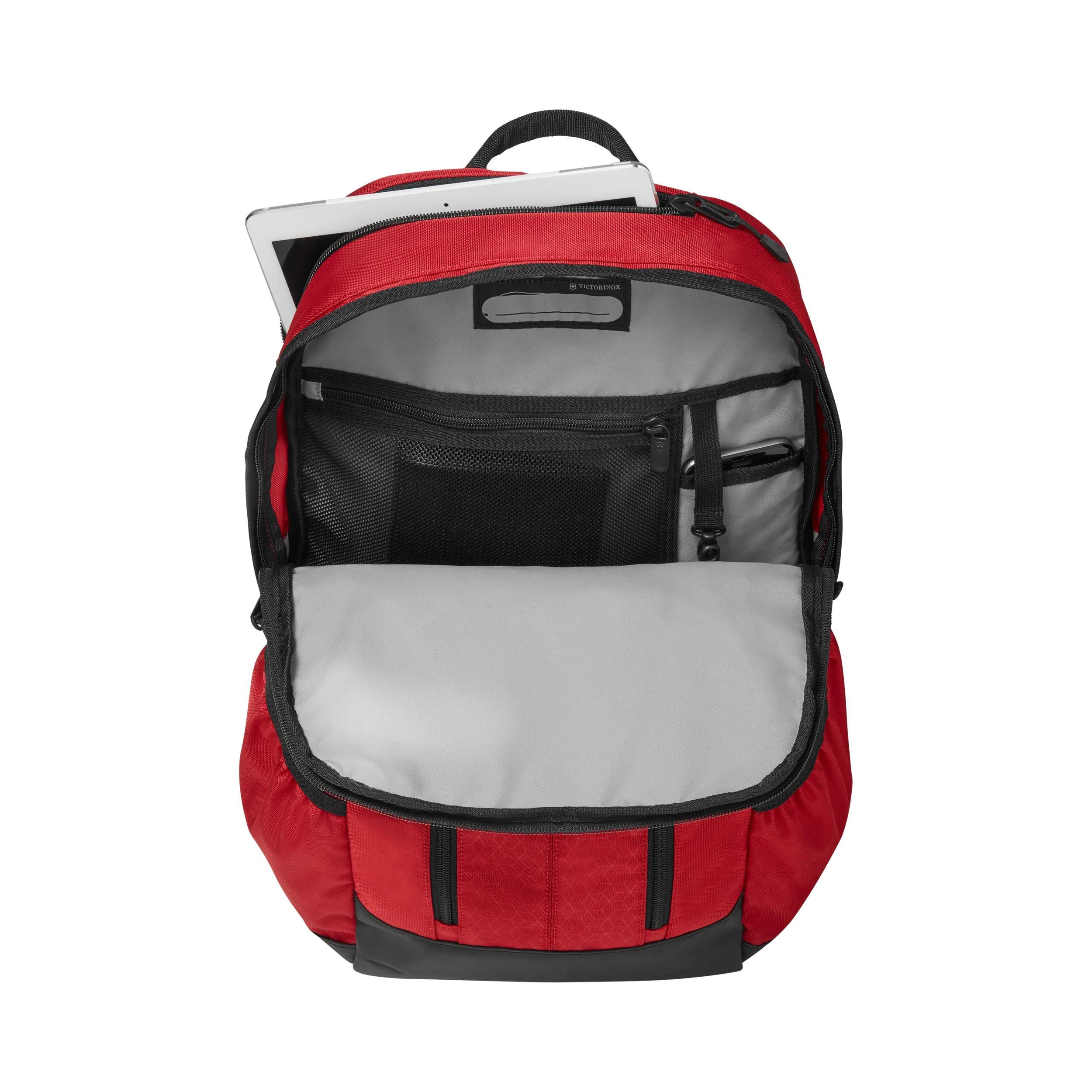 Victorinox Altmont Original Slimline Laptop Backpack in Red — interior view