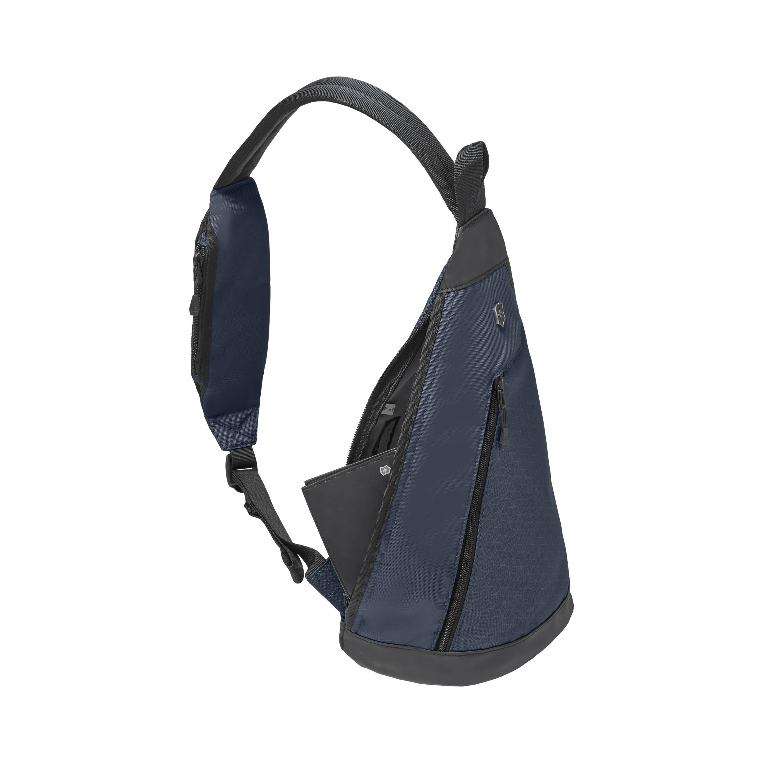 Victorinox Altmont Original Dual-Compartment Monosling in Blue — interior view