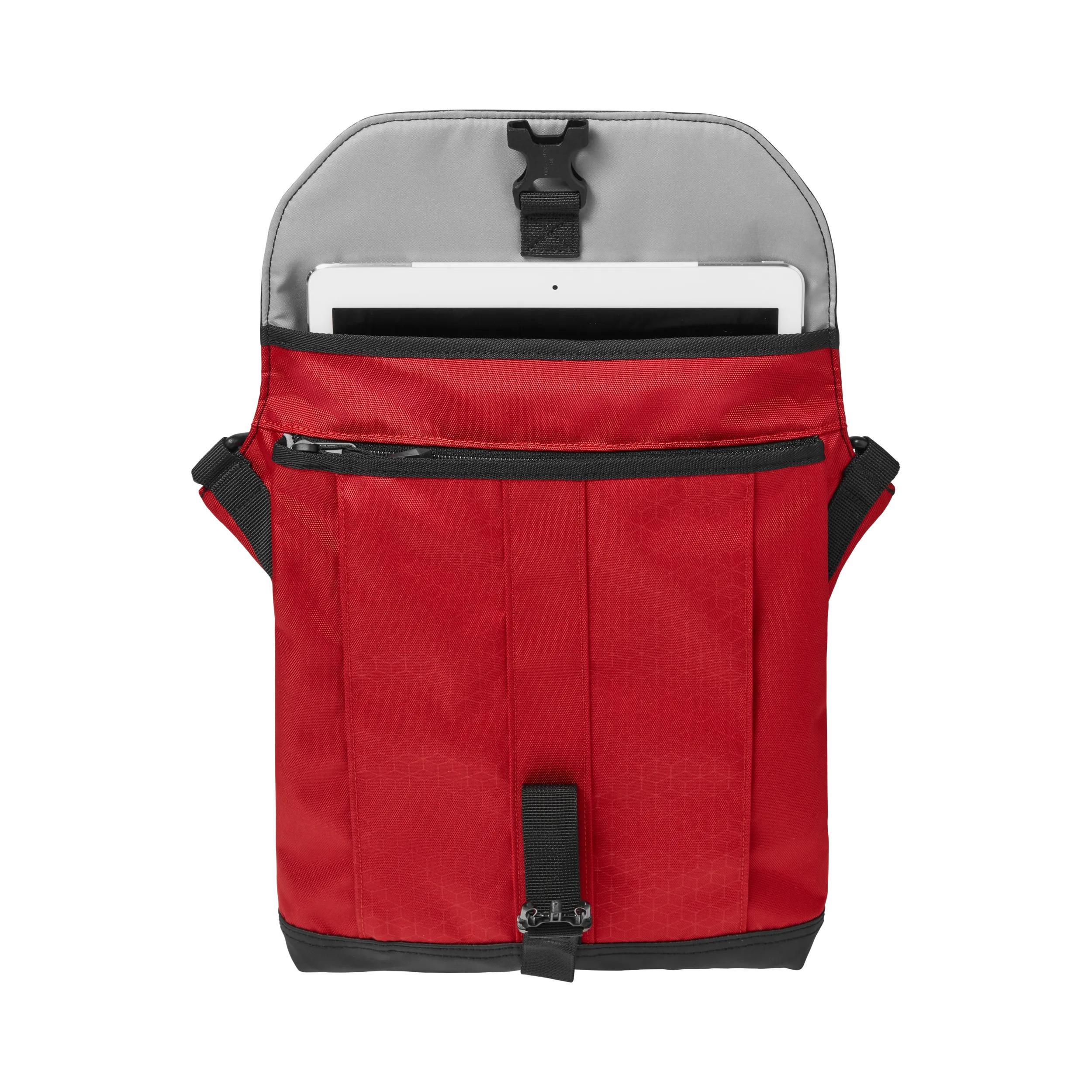 Victorinox Altmont Original Flapover Digital Bag in Red — interior view