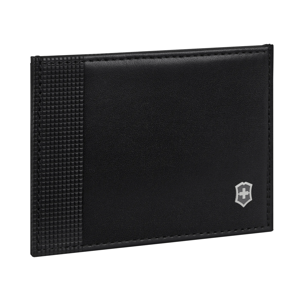 Victorinox Altius Alox Leather Slim Card Case w/ RFID Protection — angle view 2