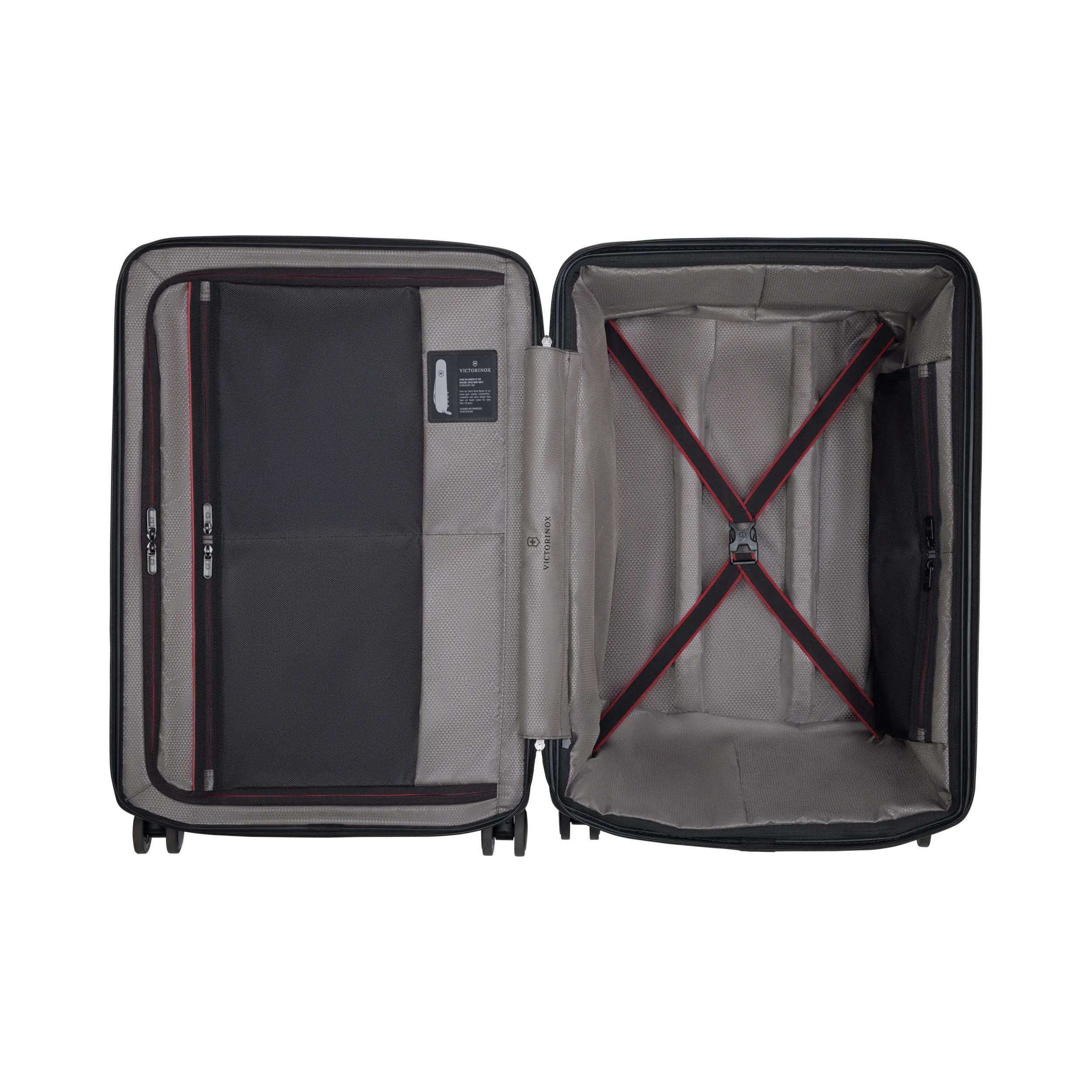 Victorinox Spectra 3.0 Expandable Medium Case in Red — interior view