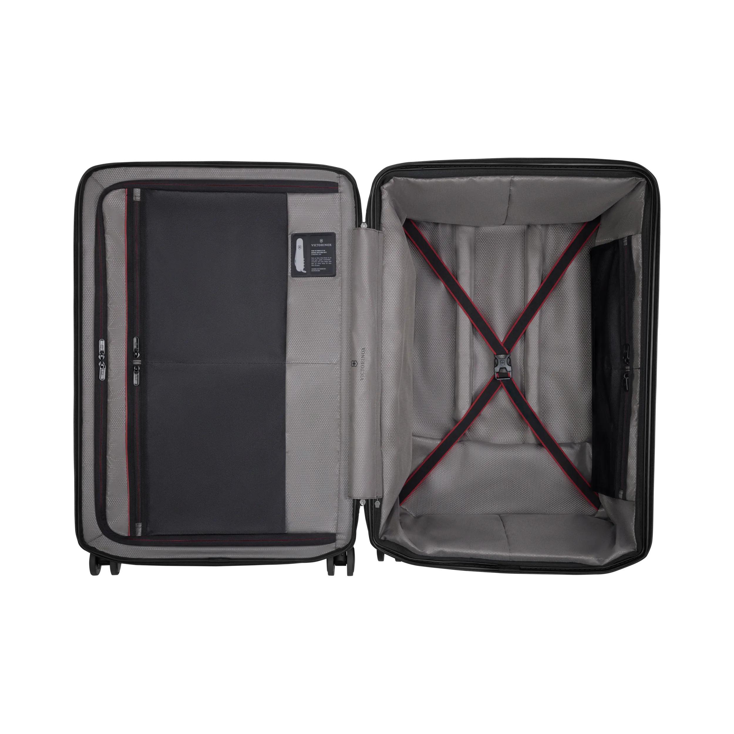 Victorinox Spectra 3.0 Expandable Large Case in Black — interior view