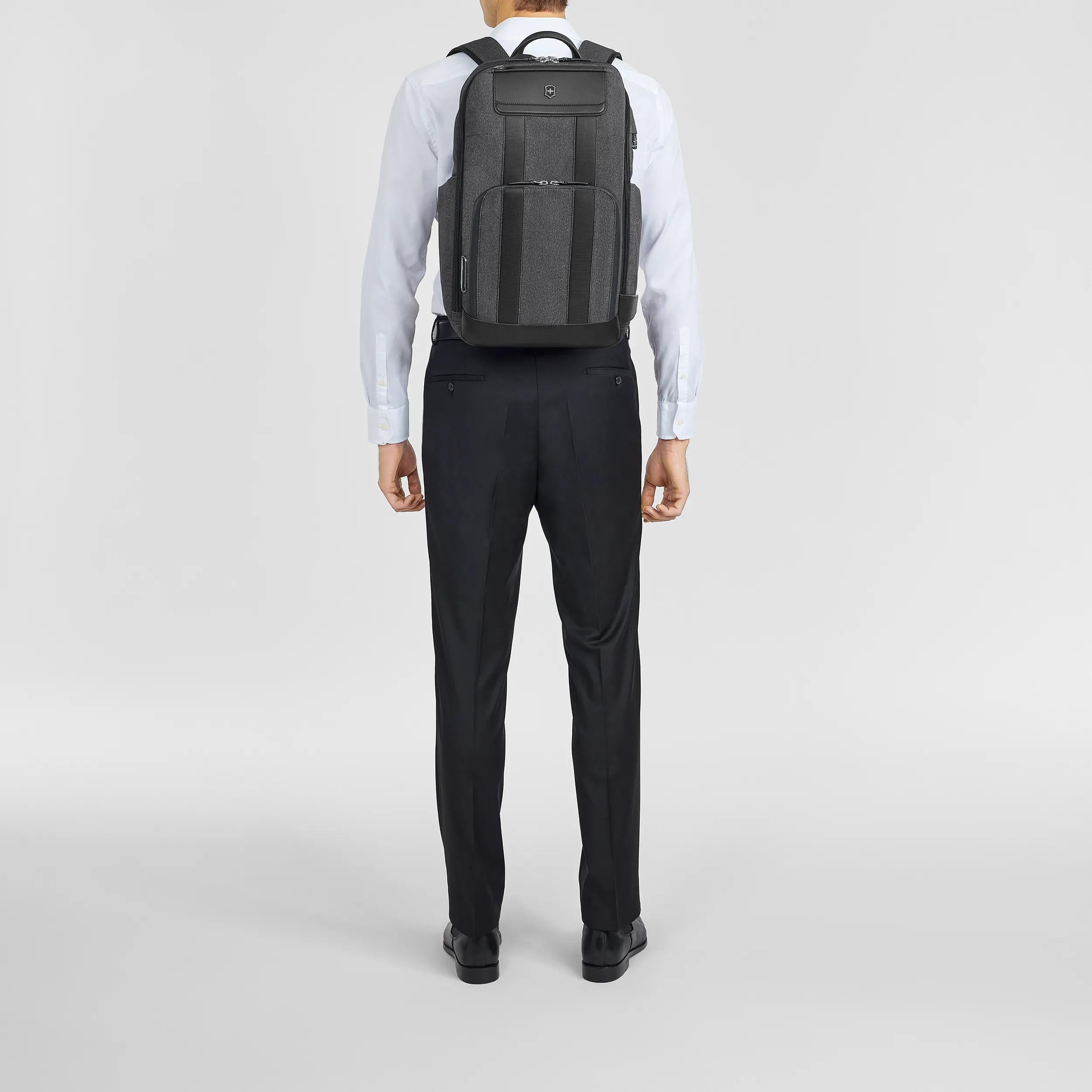 Victorinox Architecture Urban2 Deluxe Backpack in Grey / Black — lifestyle