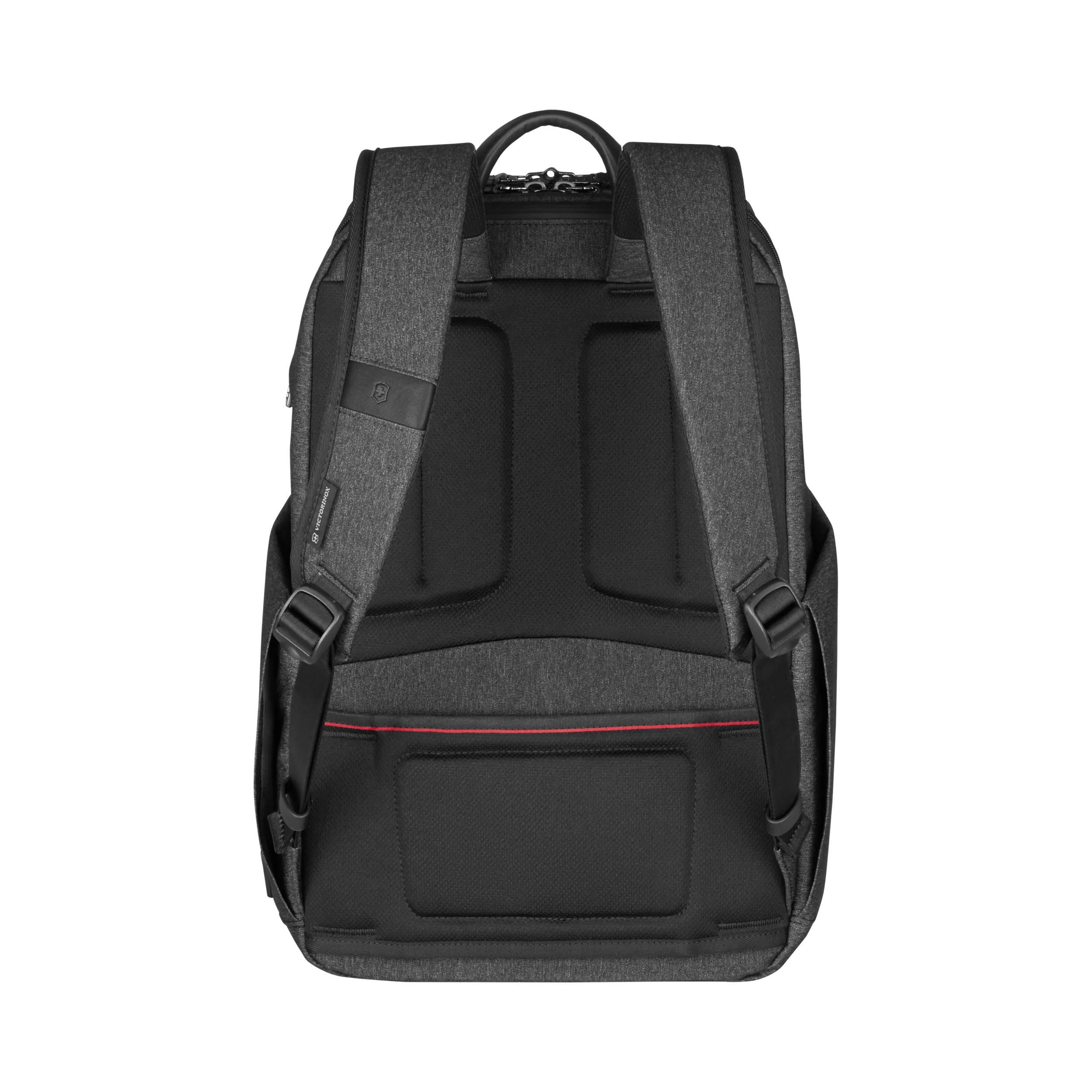 Victorinox Architecture Urban2 Deluxe Backpack in Grey / Black — back view