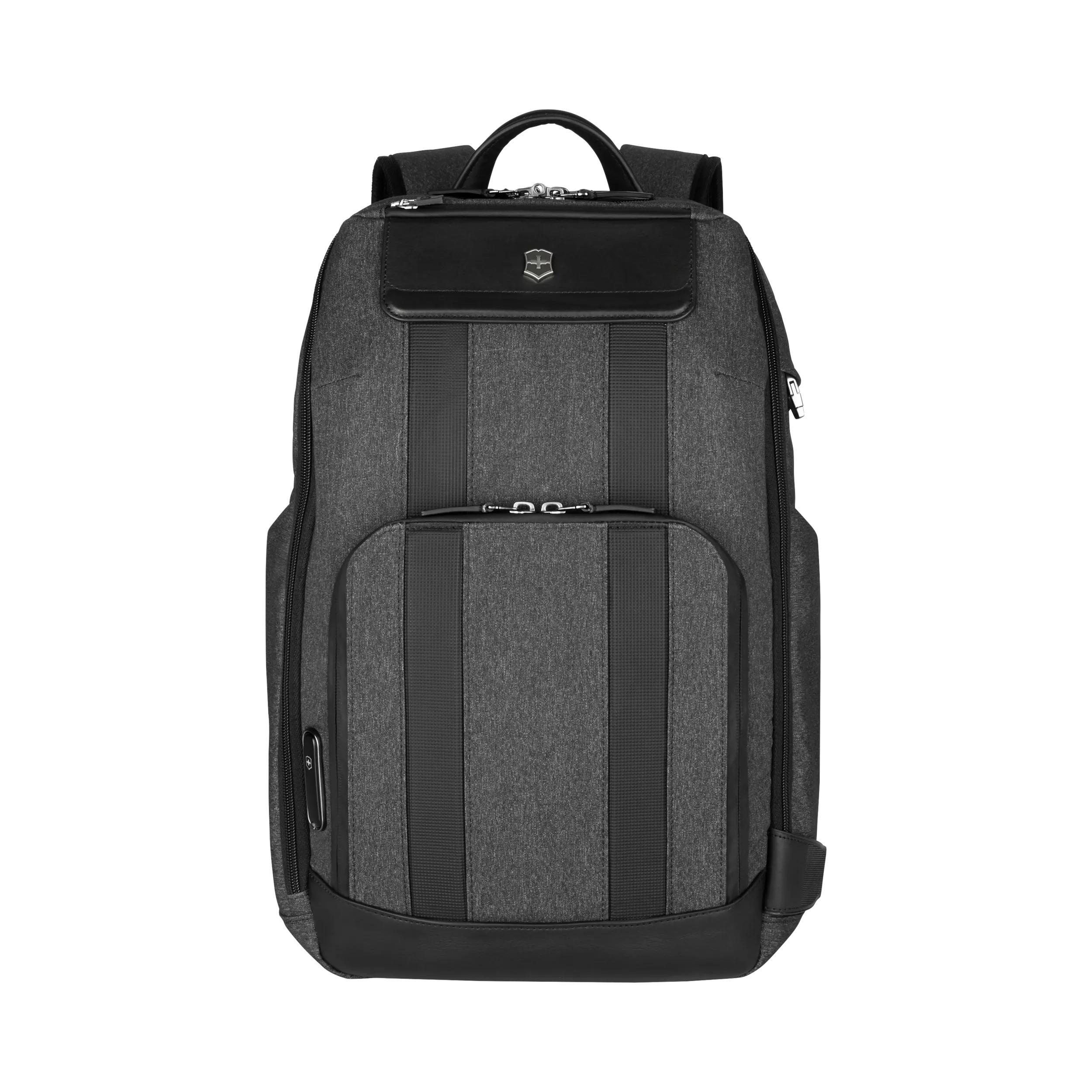 Victorinox Architecture Urban2 Deluxe Backpack in Grey / Black — front view