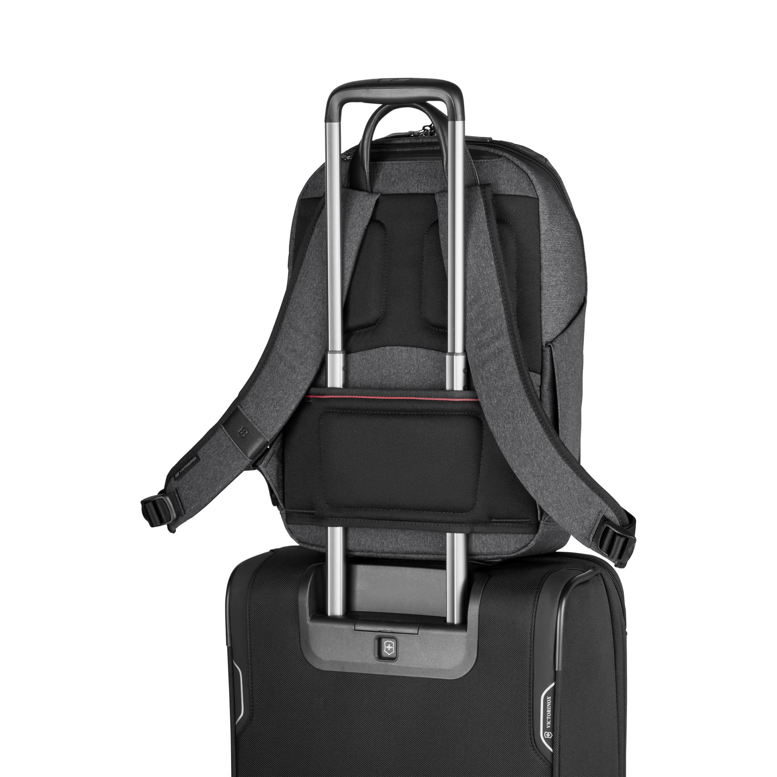 Victorinox Architecture Urban2 City Backpack in Grey / Black — detail view