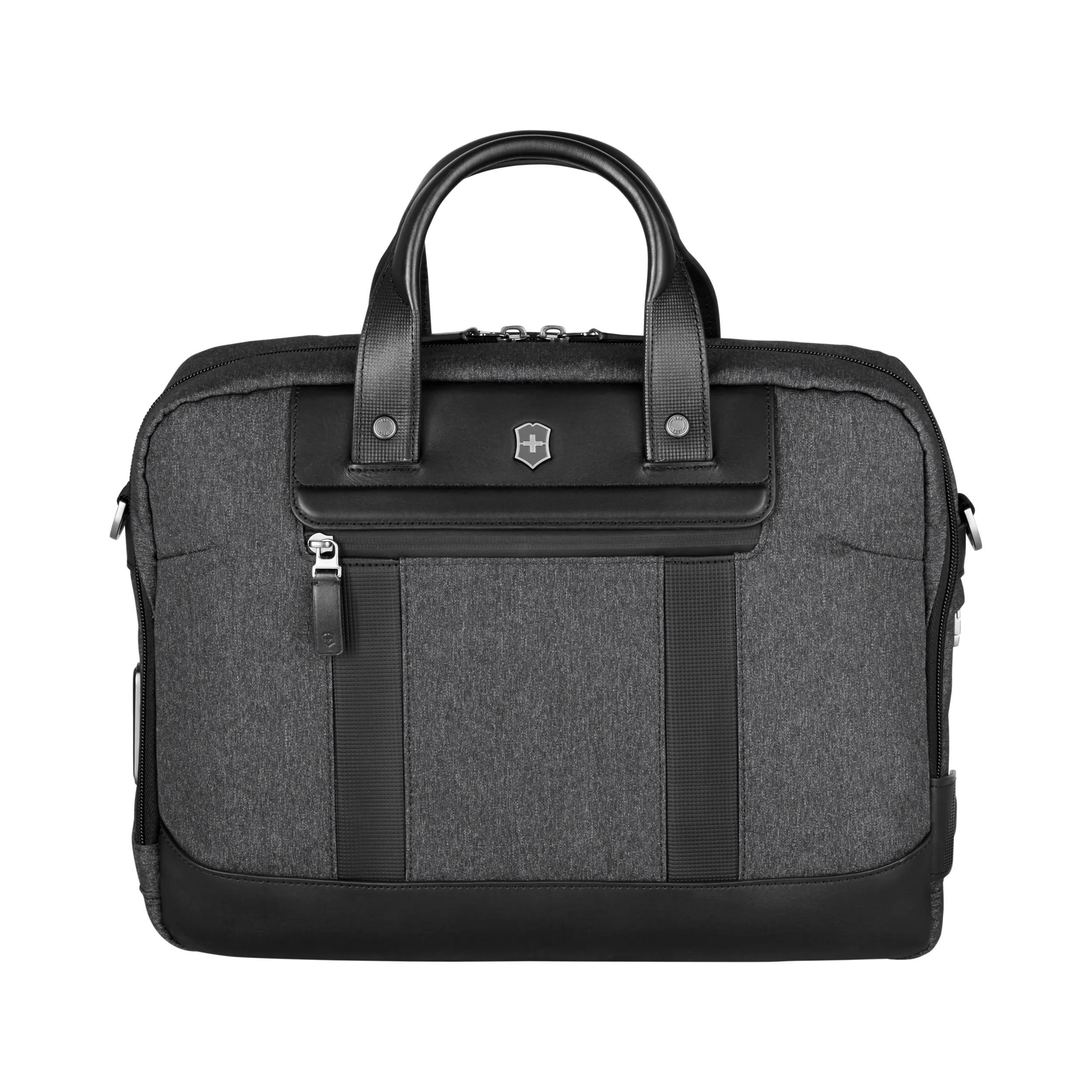 Victorinox Architecture Urban2 Briefcase in Grey / Black — front view