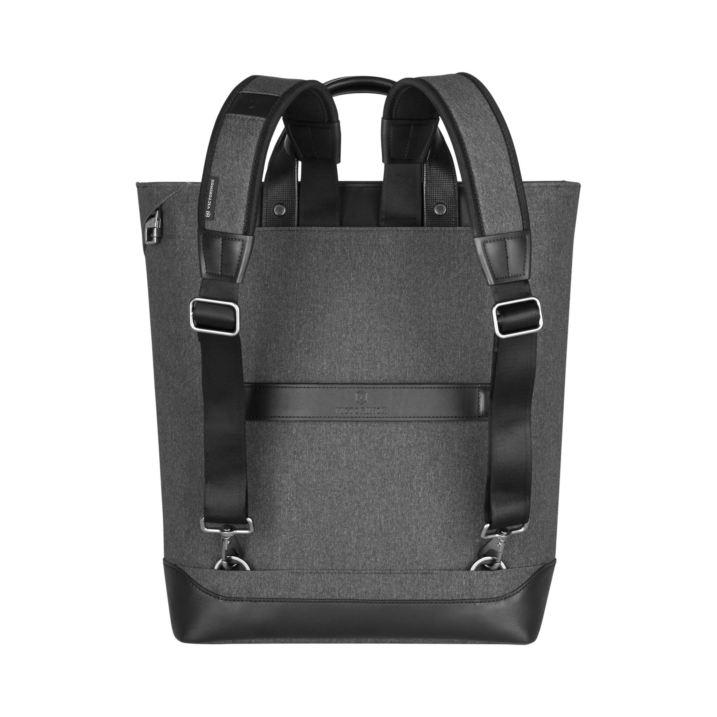 Victorinox Architecture Urban2 2-Way Carry Tote in Grey / Black — angle view 9