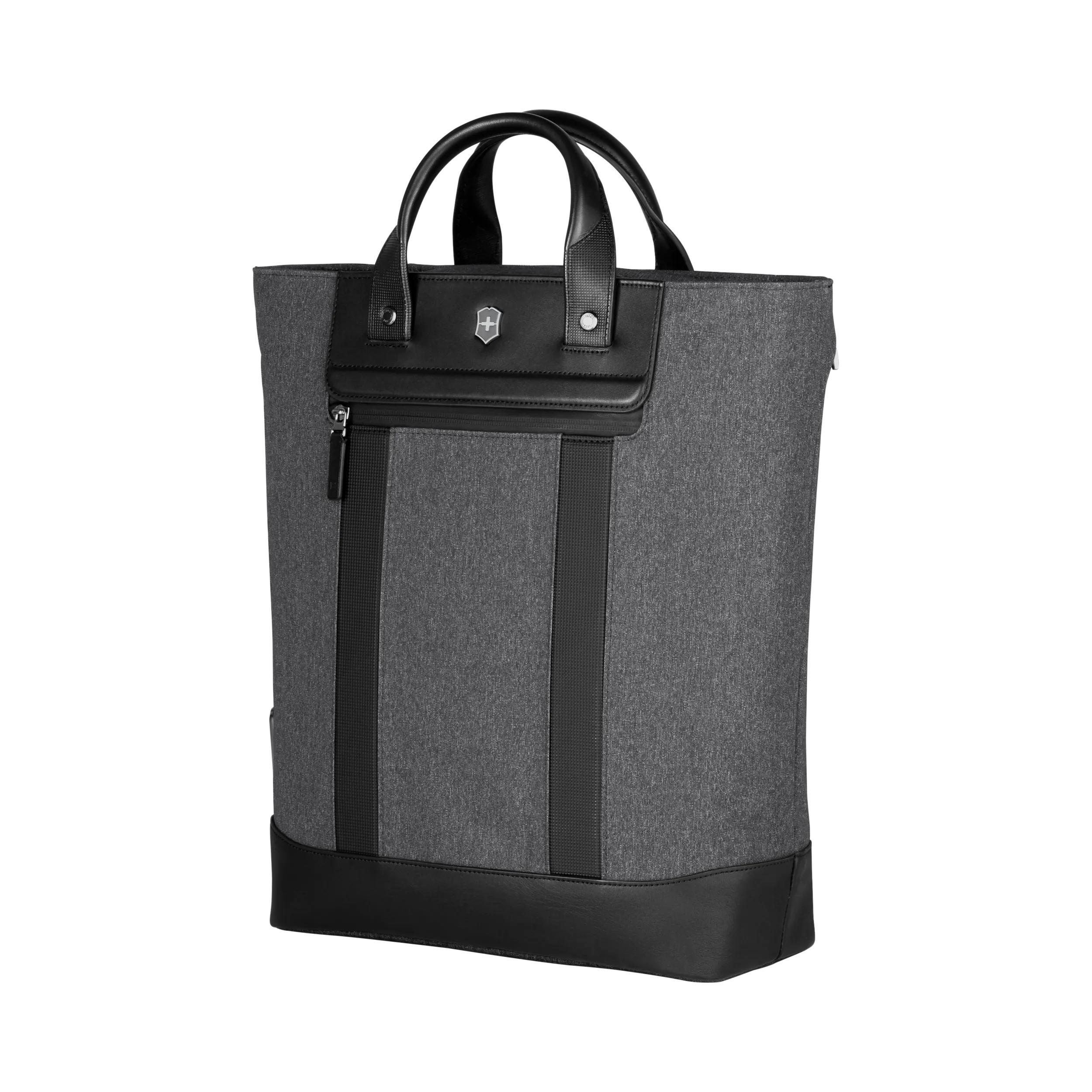 Victorinox Architecture Urban2 2-Way Carry Tote in Grey / Black — angle view 3