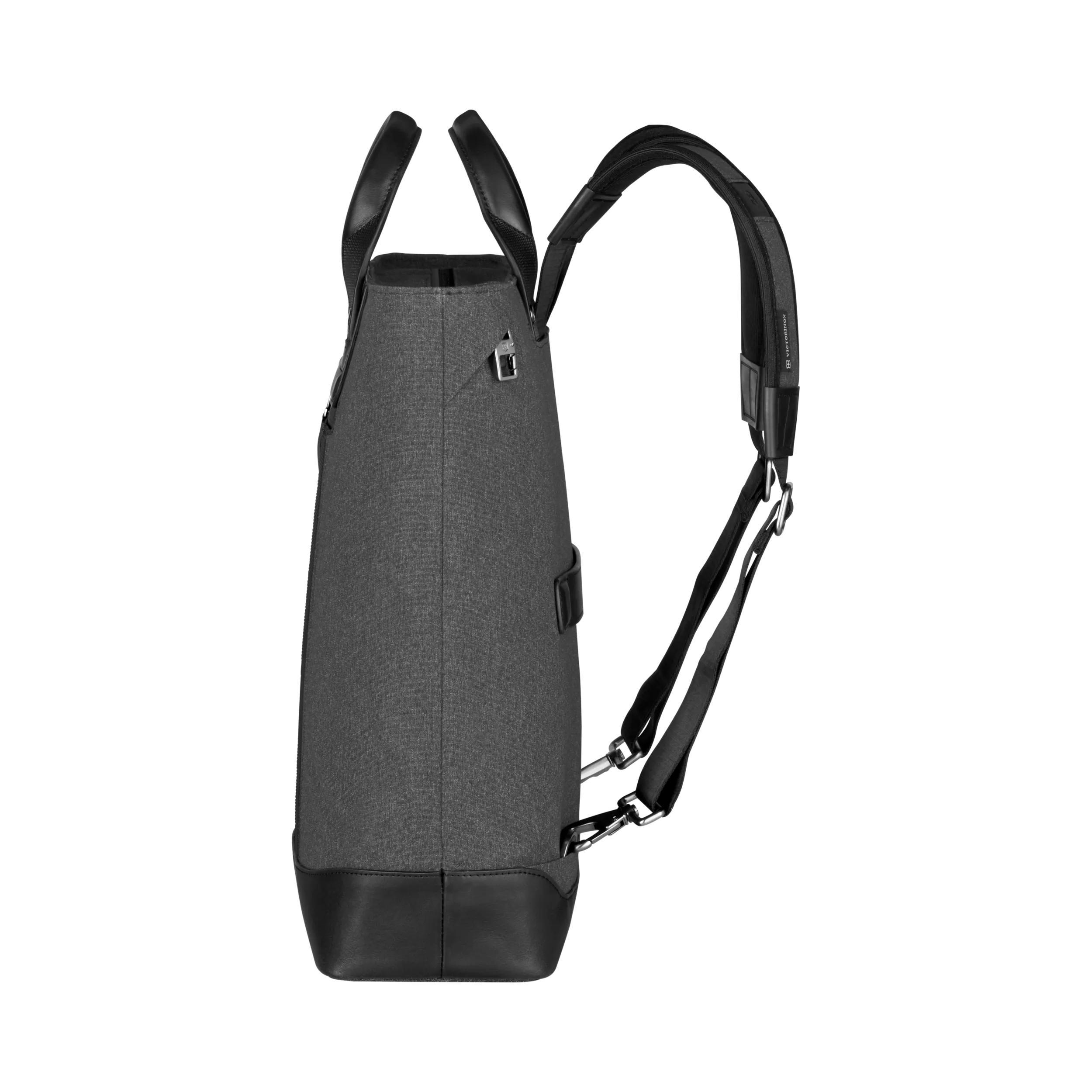 Victorinox Architecture Urban2 2-Way Carry Tote in Grey / Black — angle view 8