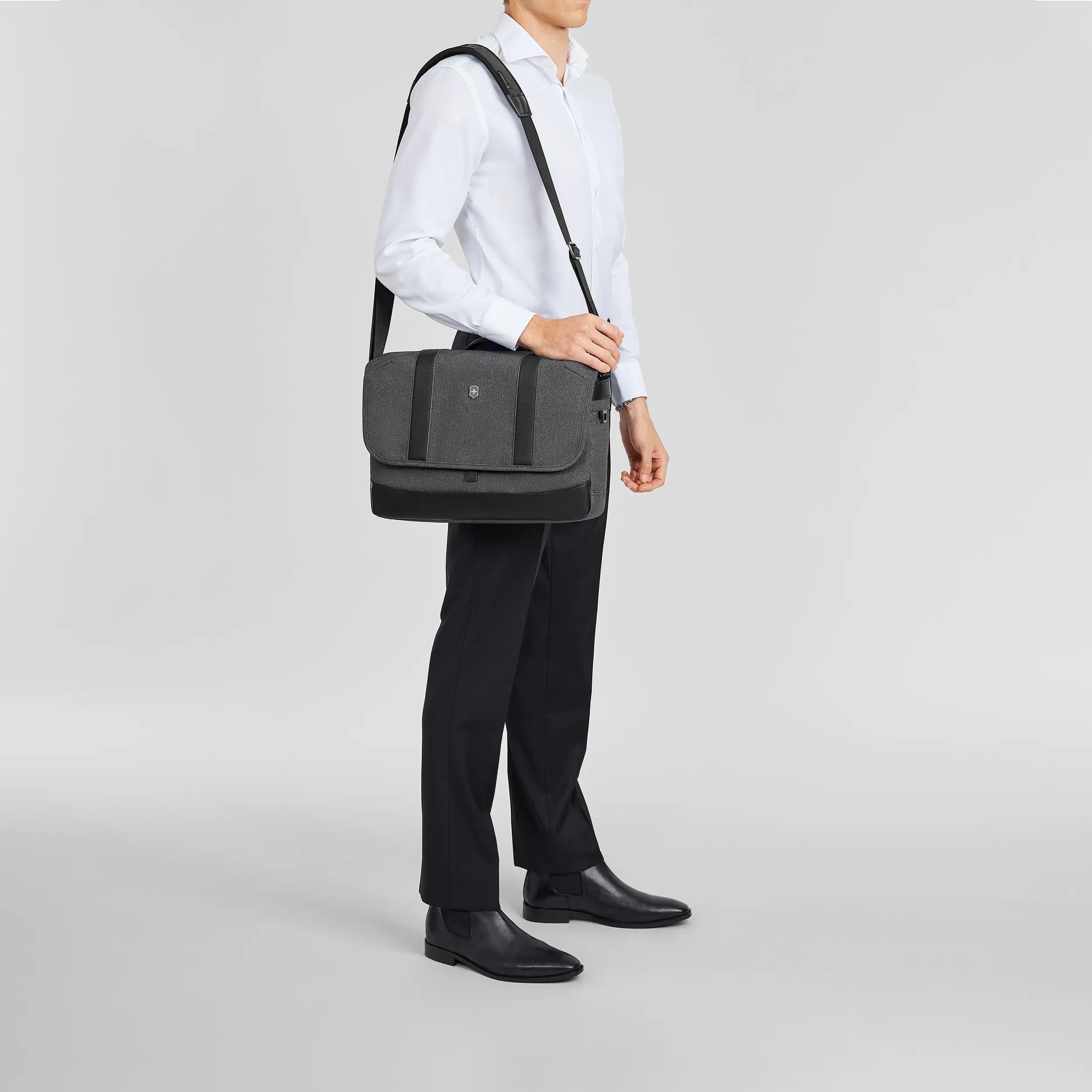Victorinox Architecture Urban2 Messenger in Grey / Black — lifestyle 2