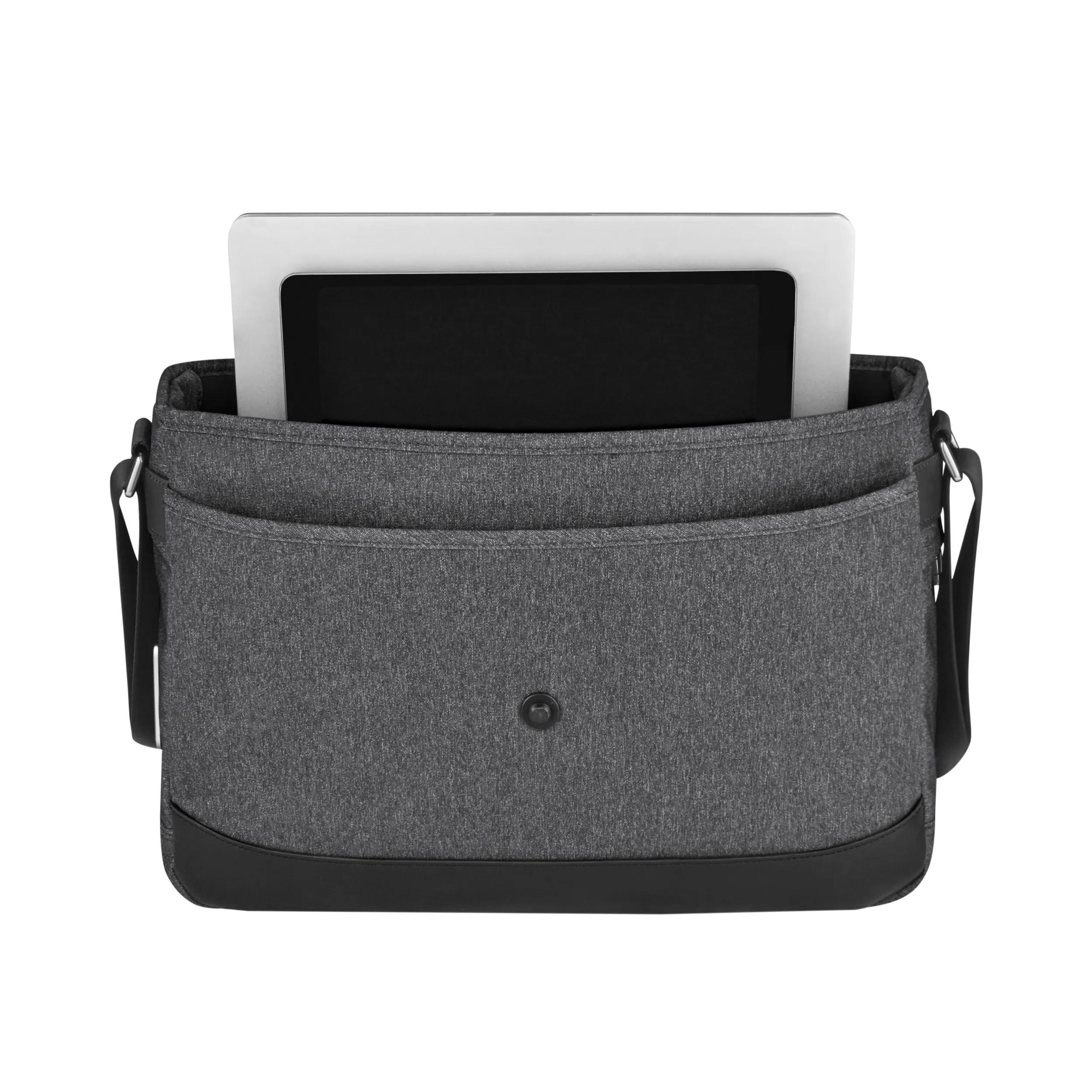 Victorinox Architecture Urban2 Messenger in Grey / Black — interior view