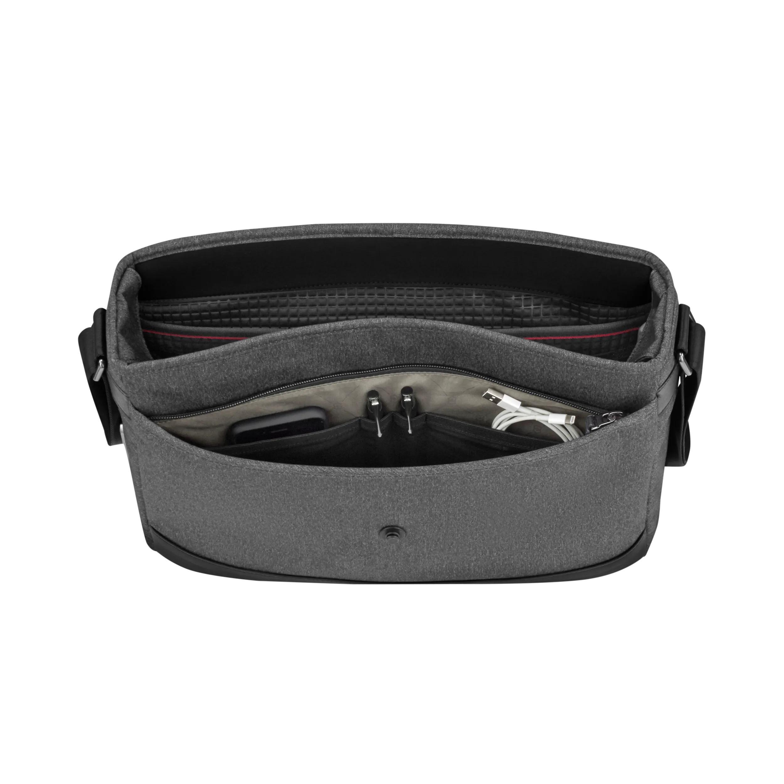 Victorinox Architecture Urban2 Messenger in Grey / Black — interior view 2