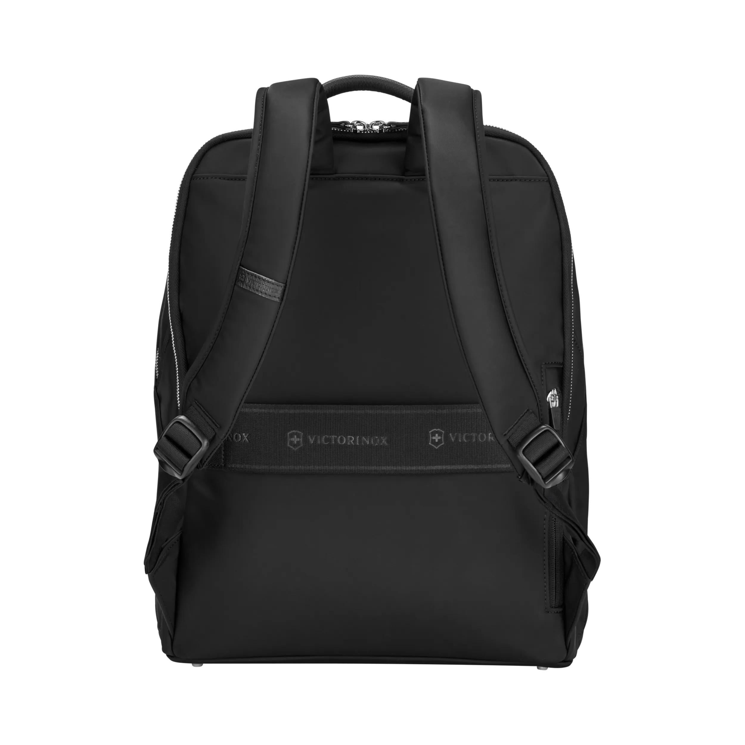 Victorinox Victoria Signature Deluxe Backpack in Black — back view