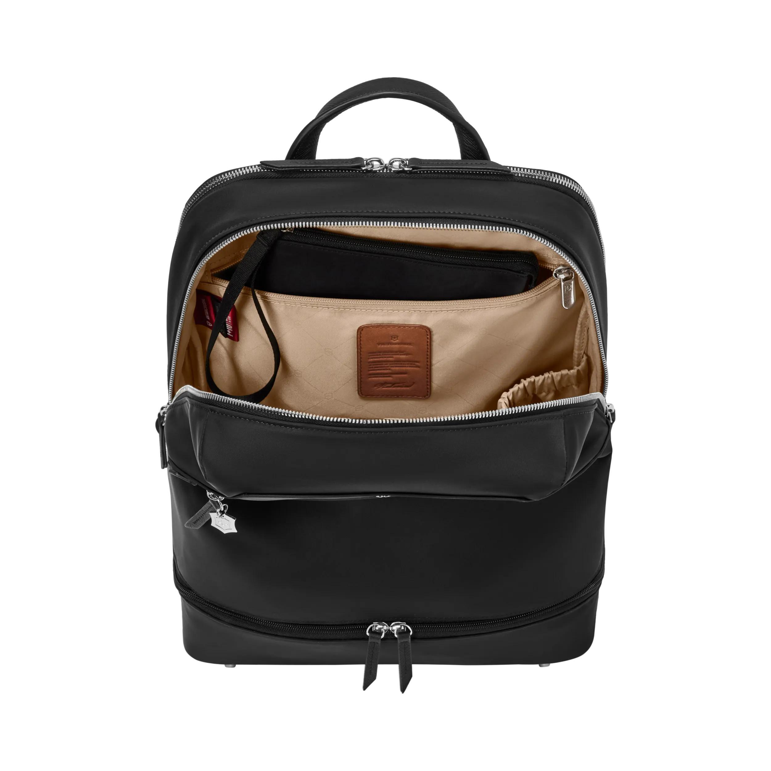 Victorinox Victoria Signature Deluxe Backpack in Black — detail view 2