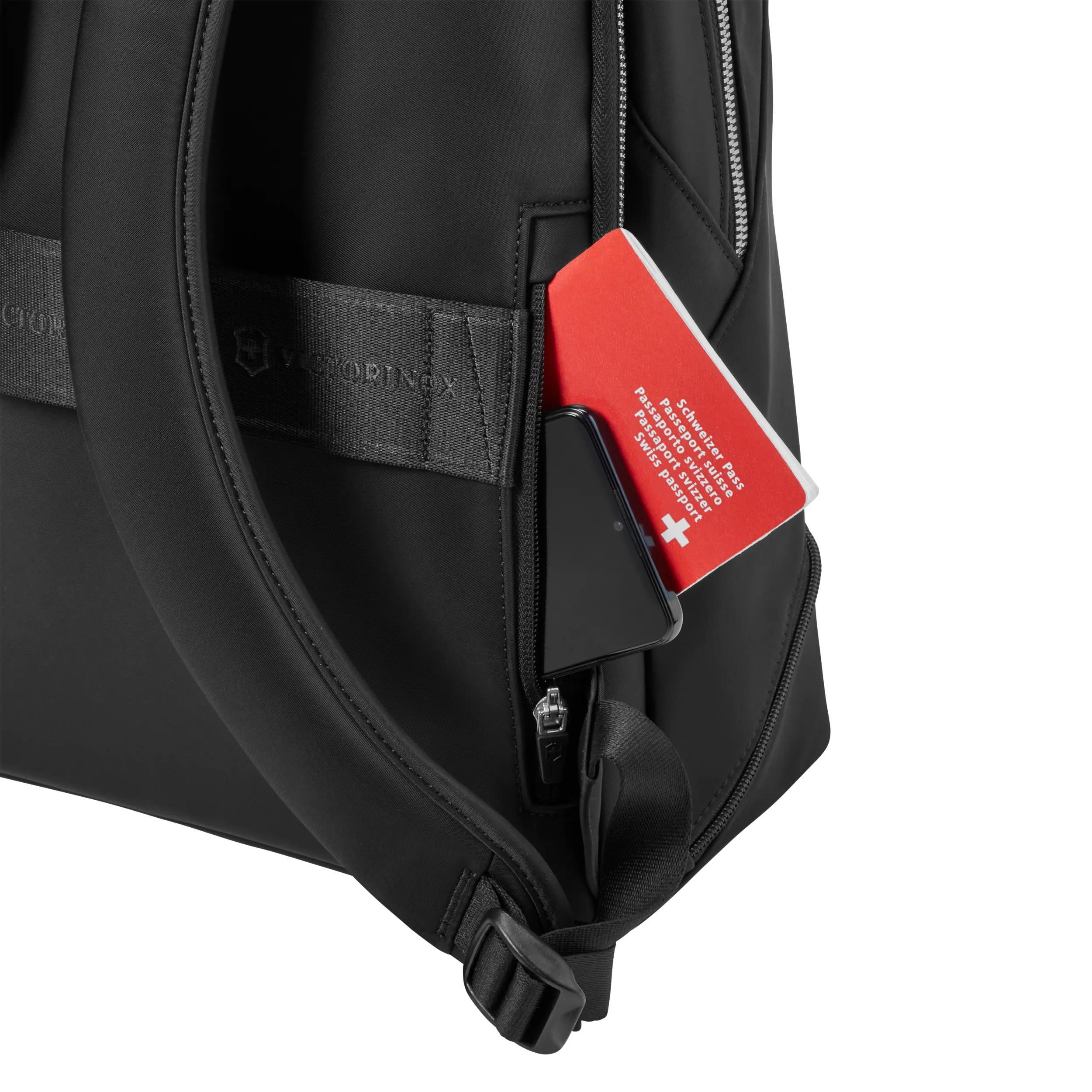 Victorinox Victoria Signature Deluxe Backpack in Black — detail view 5