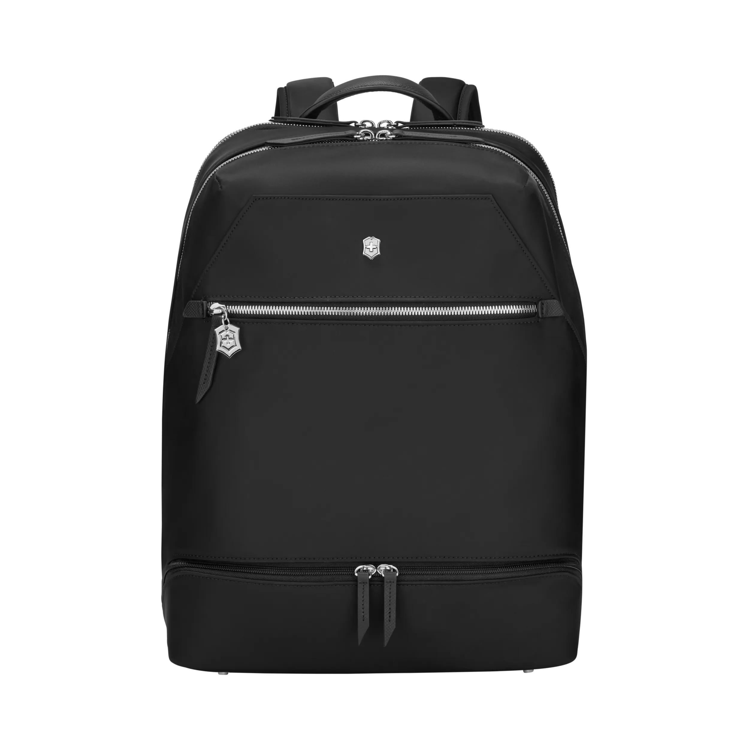 Victorinox Victoria Signature Deluxe Backpack in Black — front view