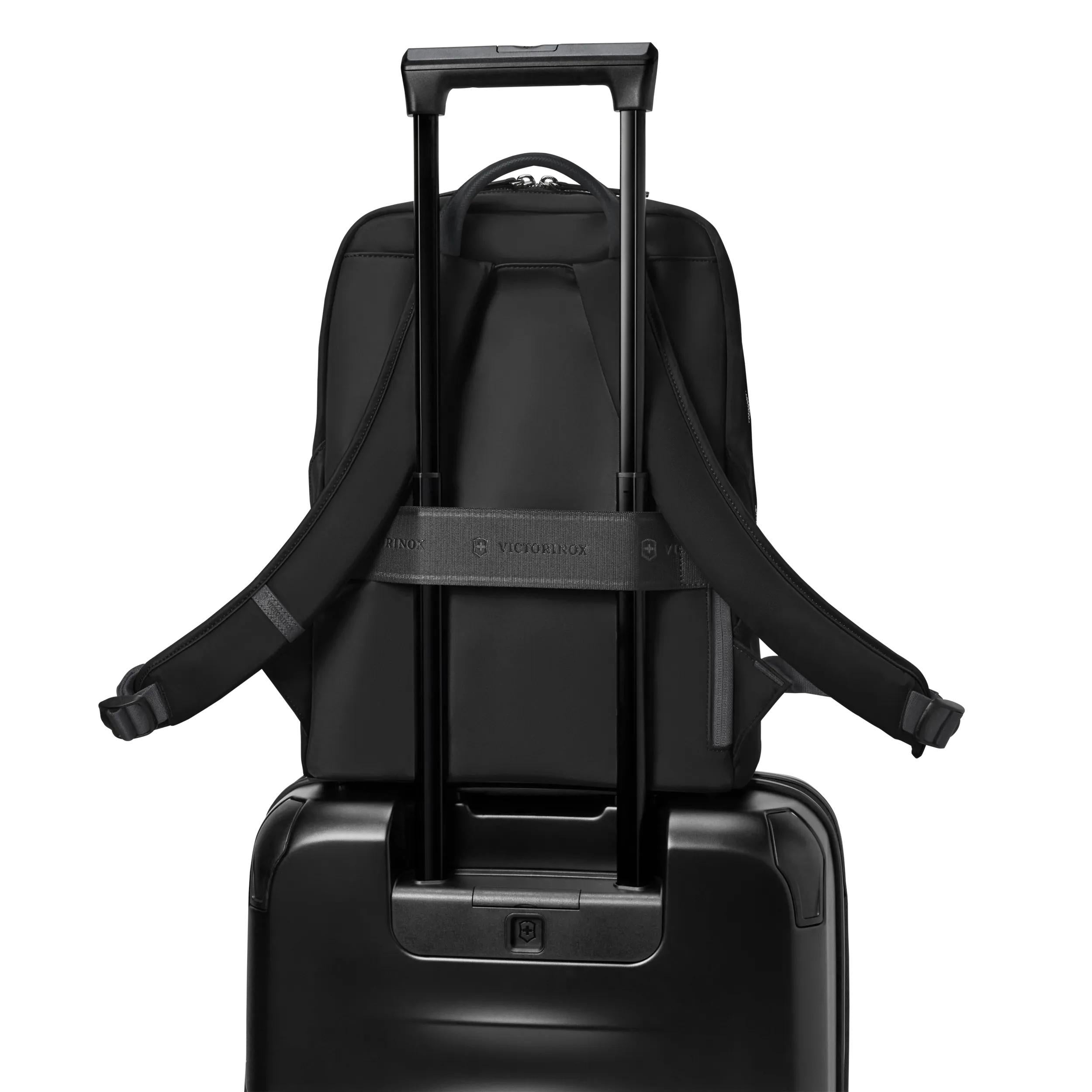 Victorinox Victoria Signature Compact Backpack in Black — detail view