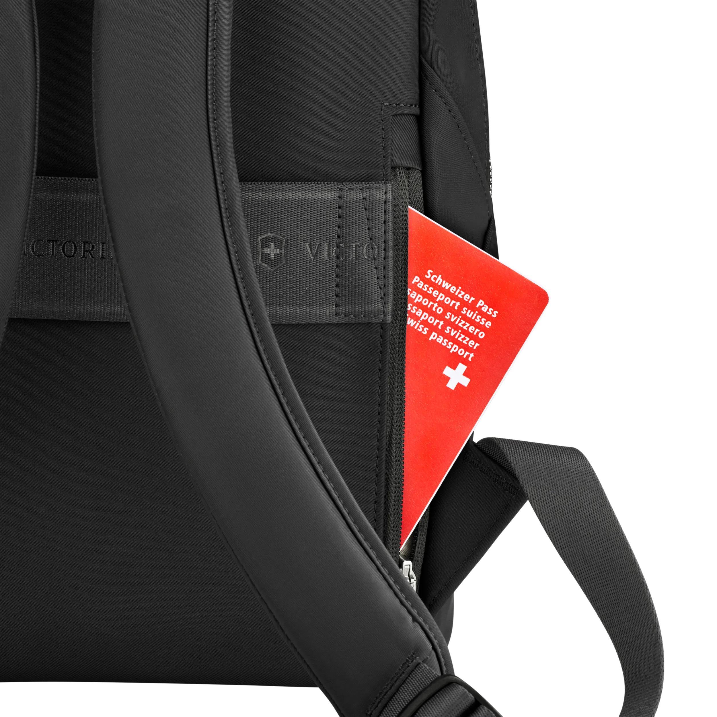 Victorinox Victoria Signature Compact Backpack in Black — detail view 3