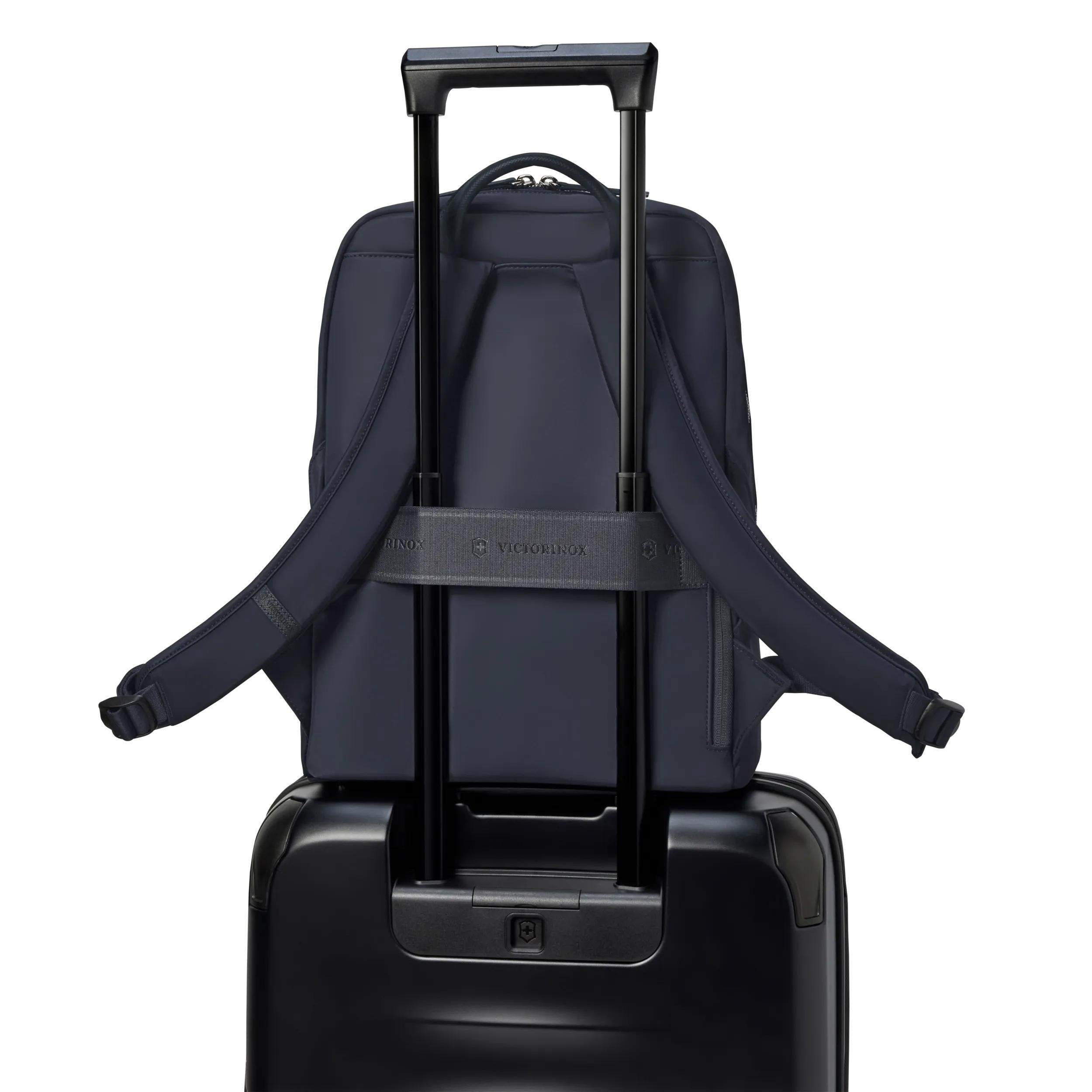 Victorinox Victoria Signature Compact Backpack in Midnight Blue — detail view