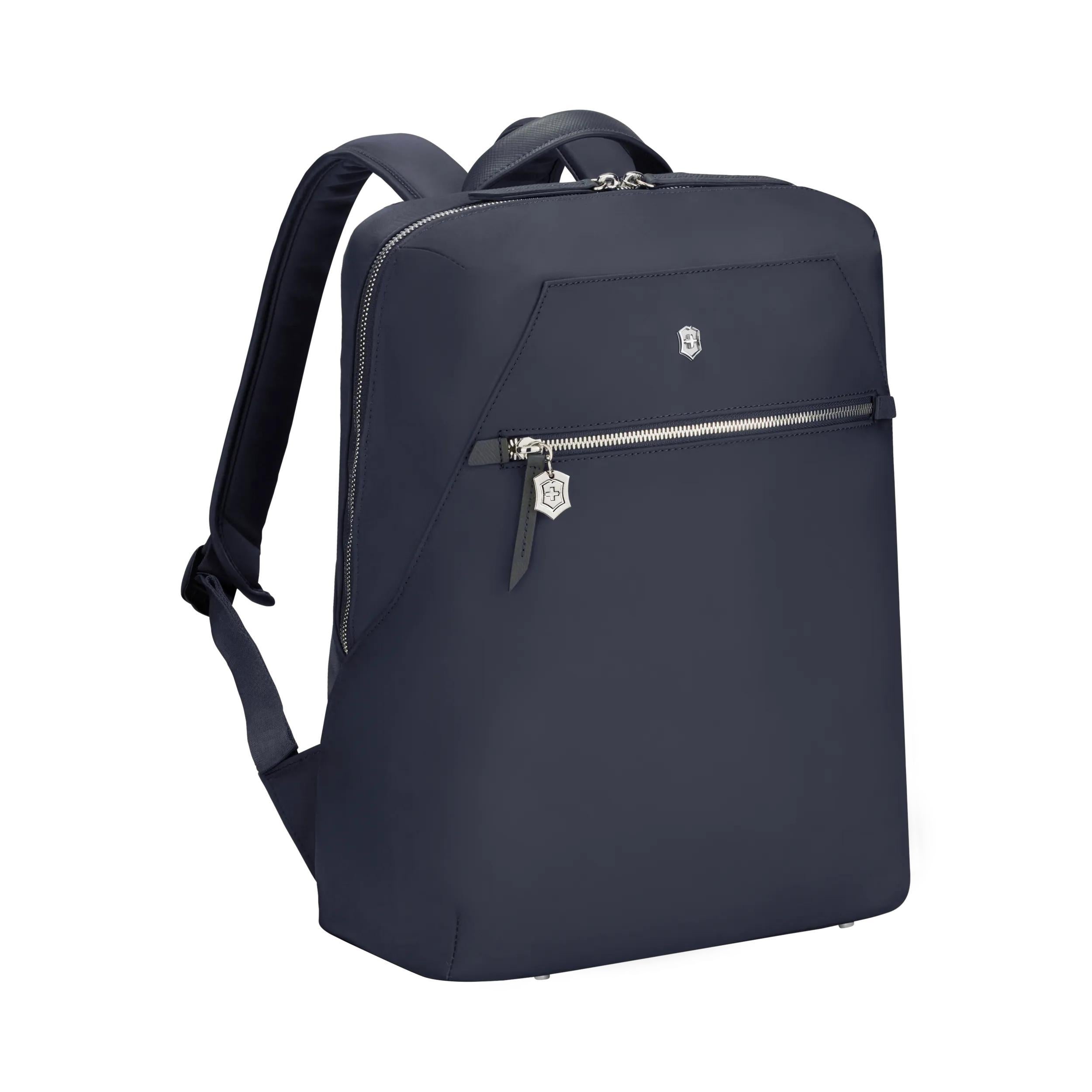 Victorinox Victoria Signature Compact Backpack in Midnight Blue — angle view 3