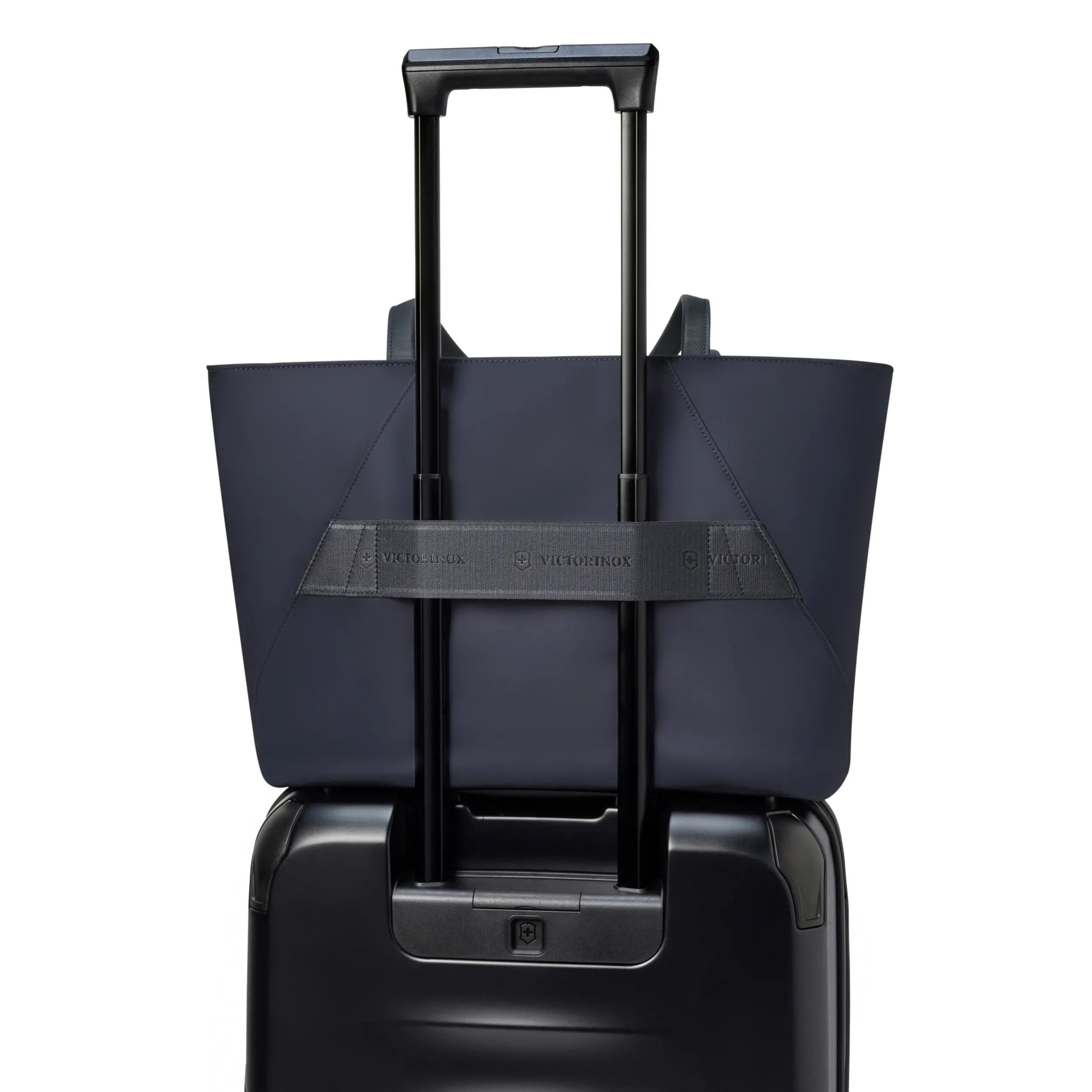 Victorinox Victoria Signature Tote in Midnight Blue — detail view