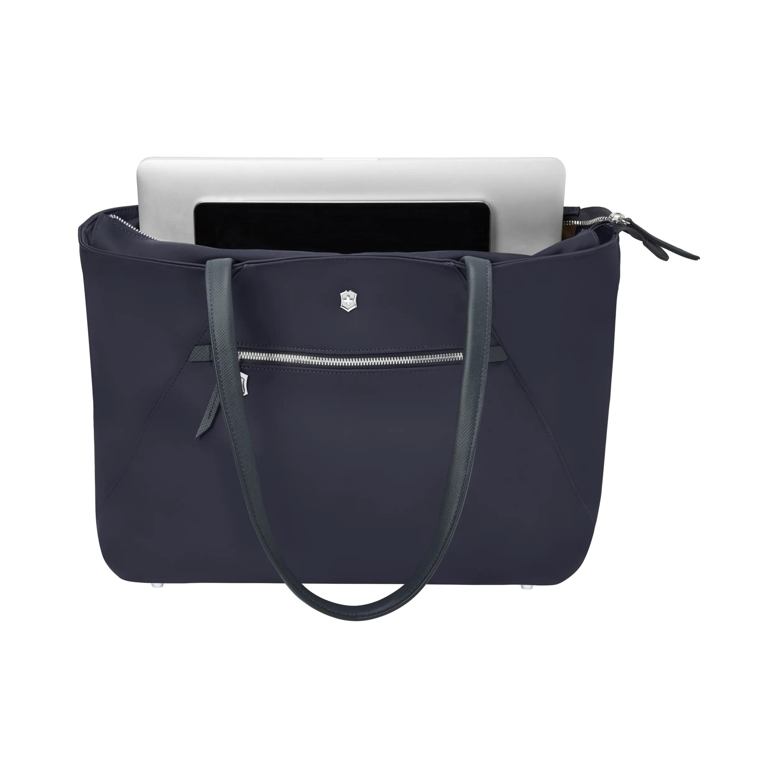 Victorinox Victoria Signature Tote in Midnight Blue — interior view
