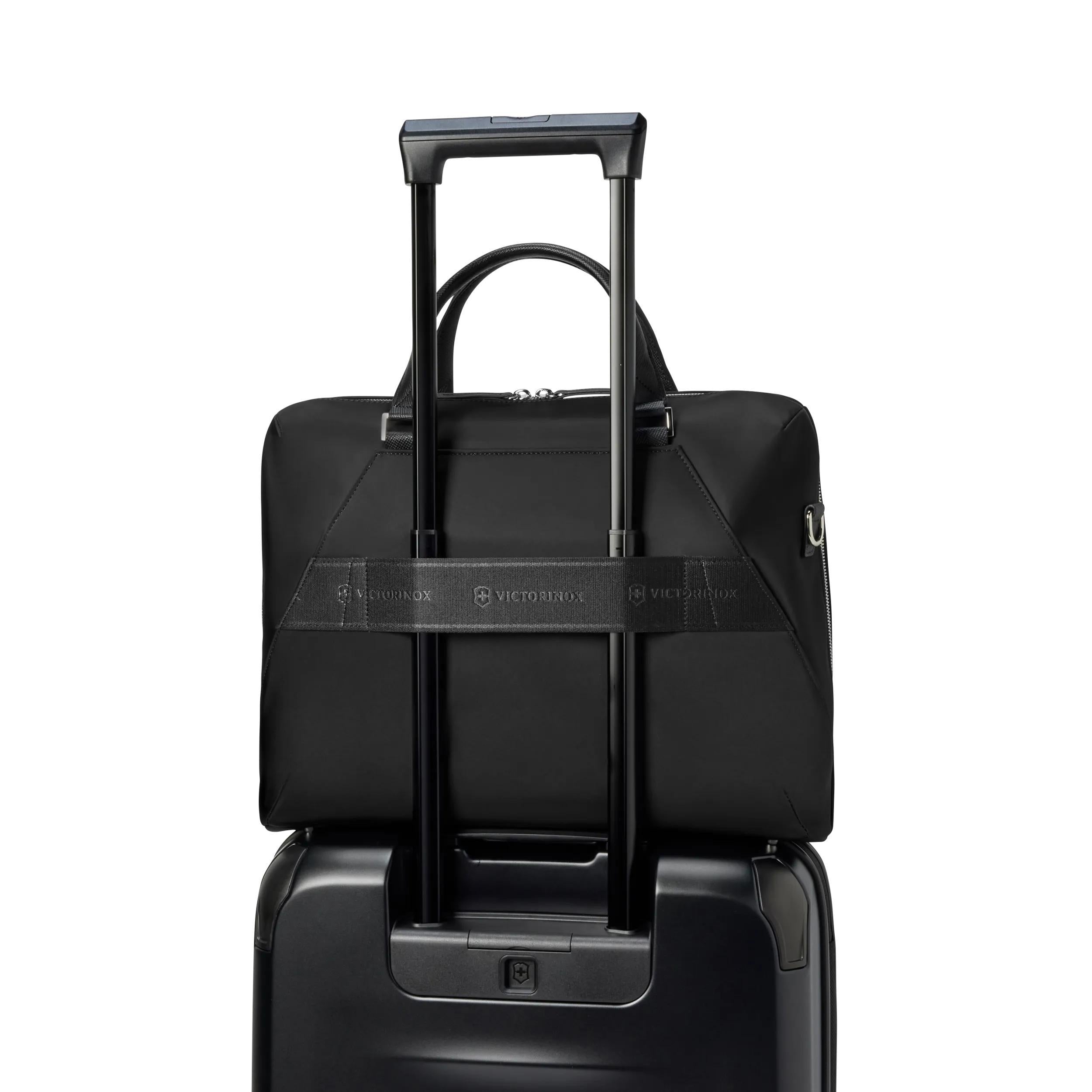 Victorinox Victoria Signature Briefcase in Black — detail view