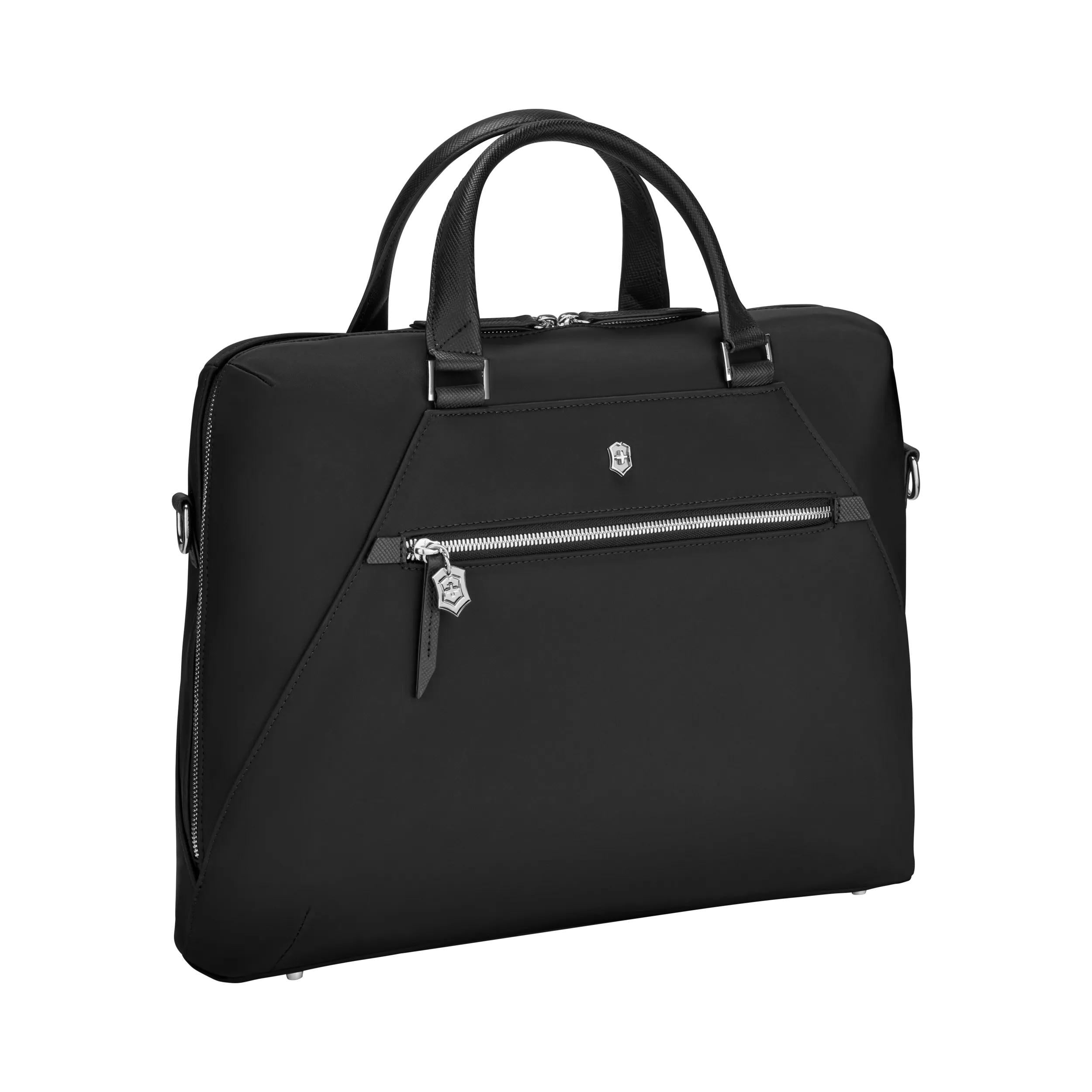 Victorinox Victoria Signature Briefcase in Black — angle view 4