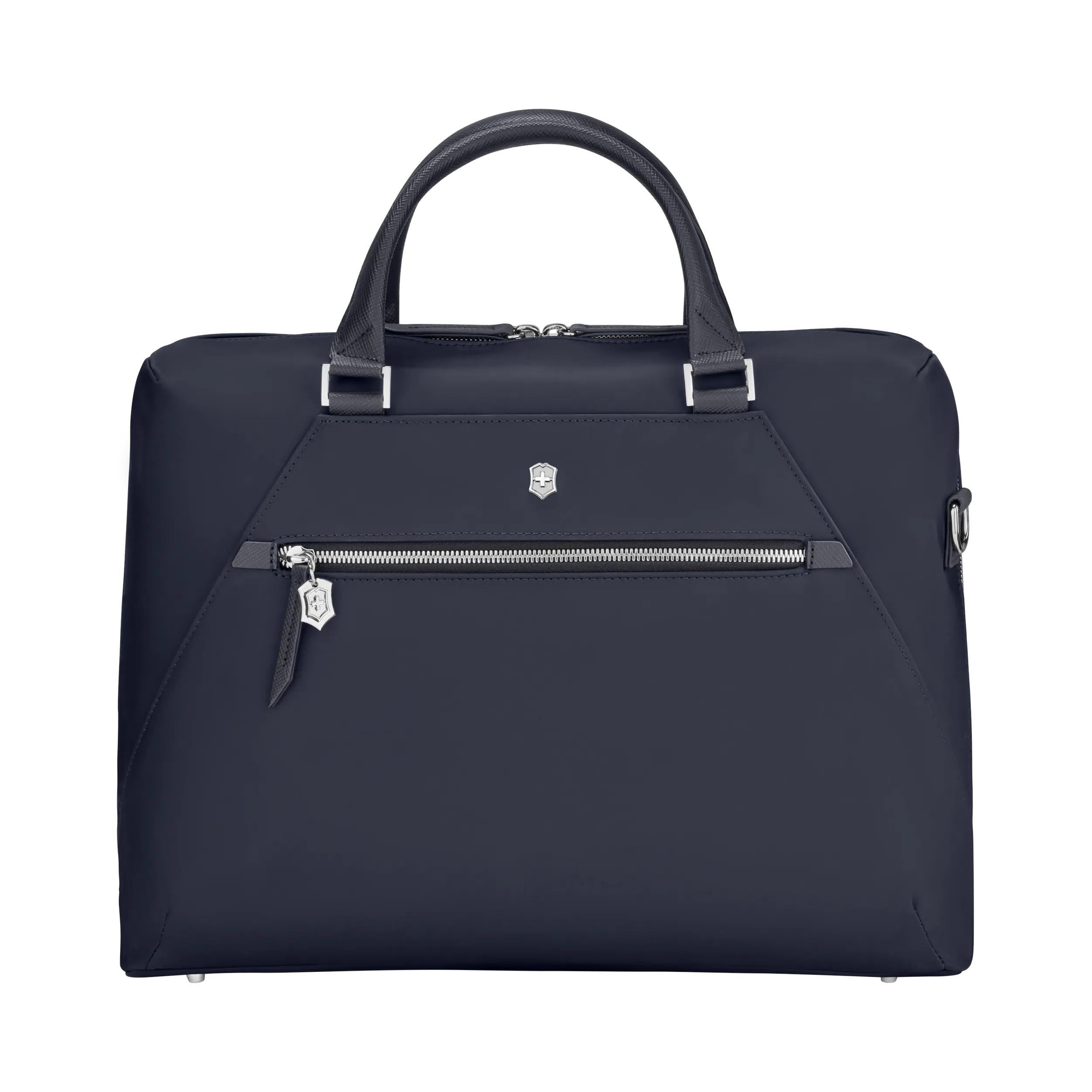 Victorinox Victoria Signature Briefcase in Midnight Blue — front view