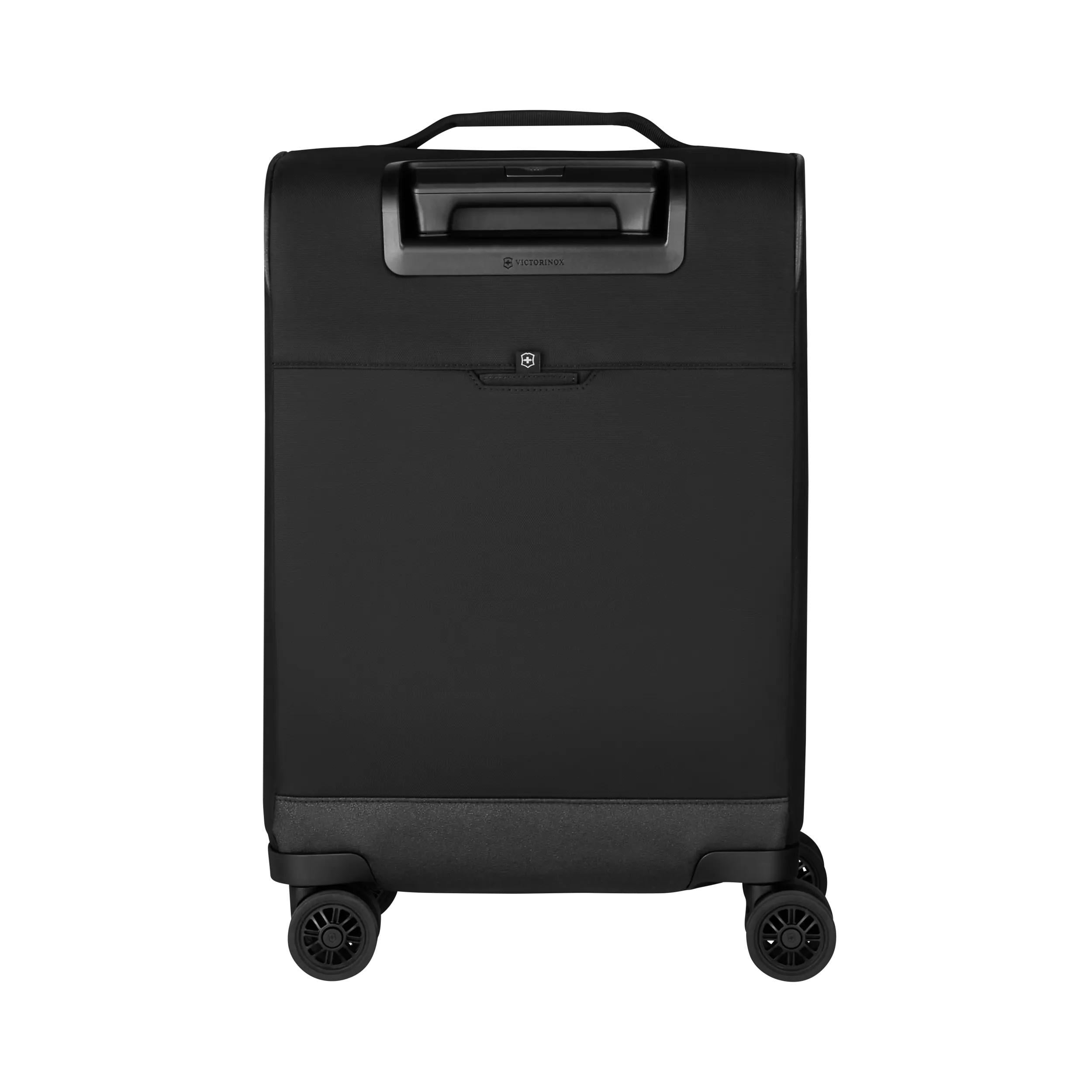 Victorinox Crosslight Frequent Flyer Softside Carry-On in Black — back view