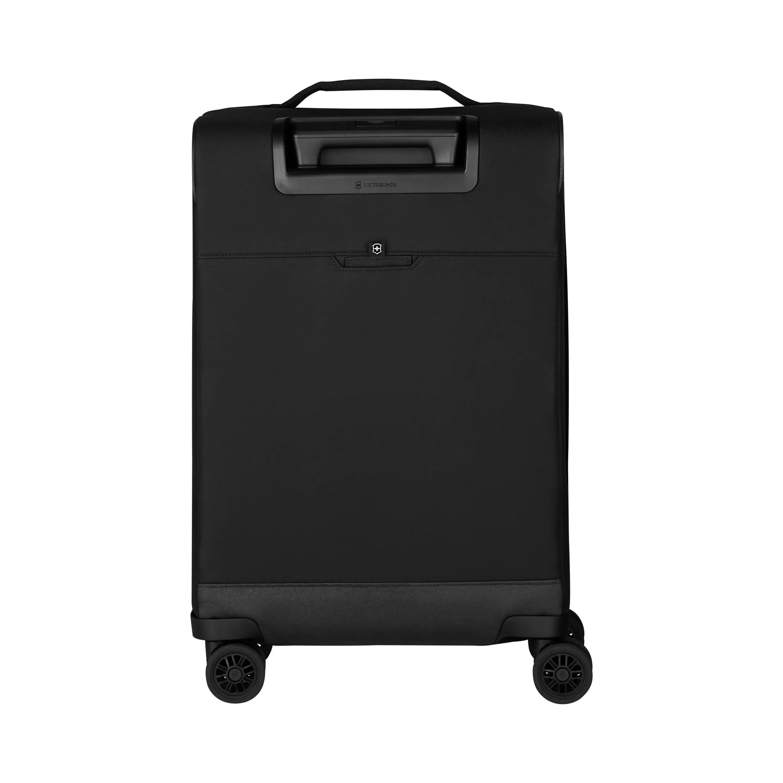 Victorinox Crosslight Frequent Flyer Plus Softside Carry-On in Black — back view