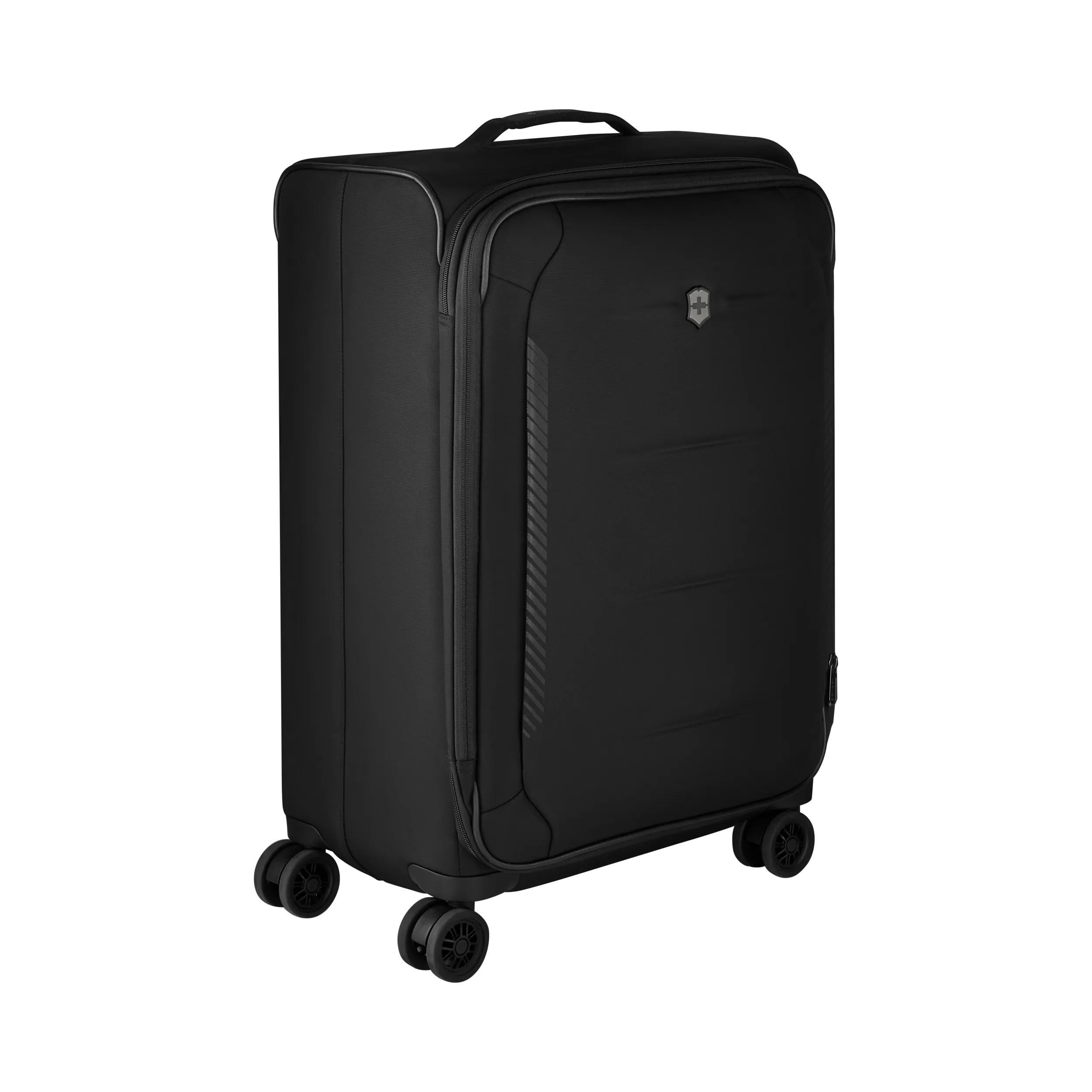 Victorinox Crosslight Medium Softside Case in Black — angle view 7
