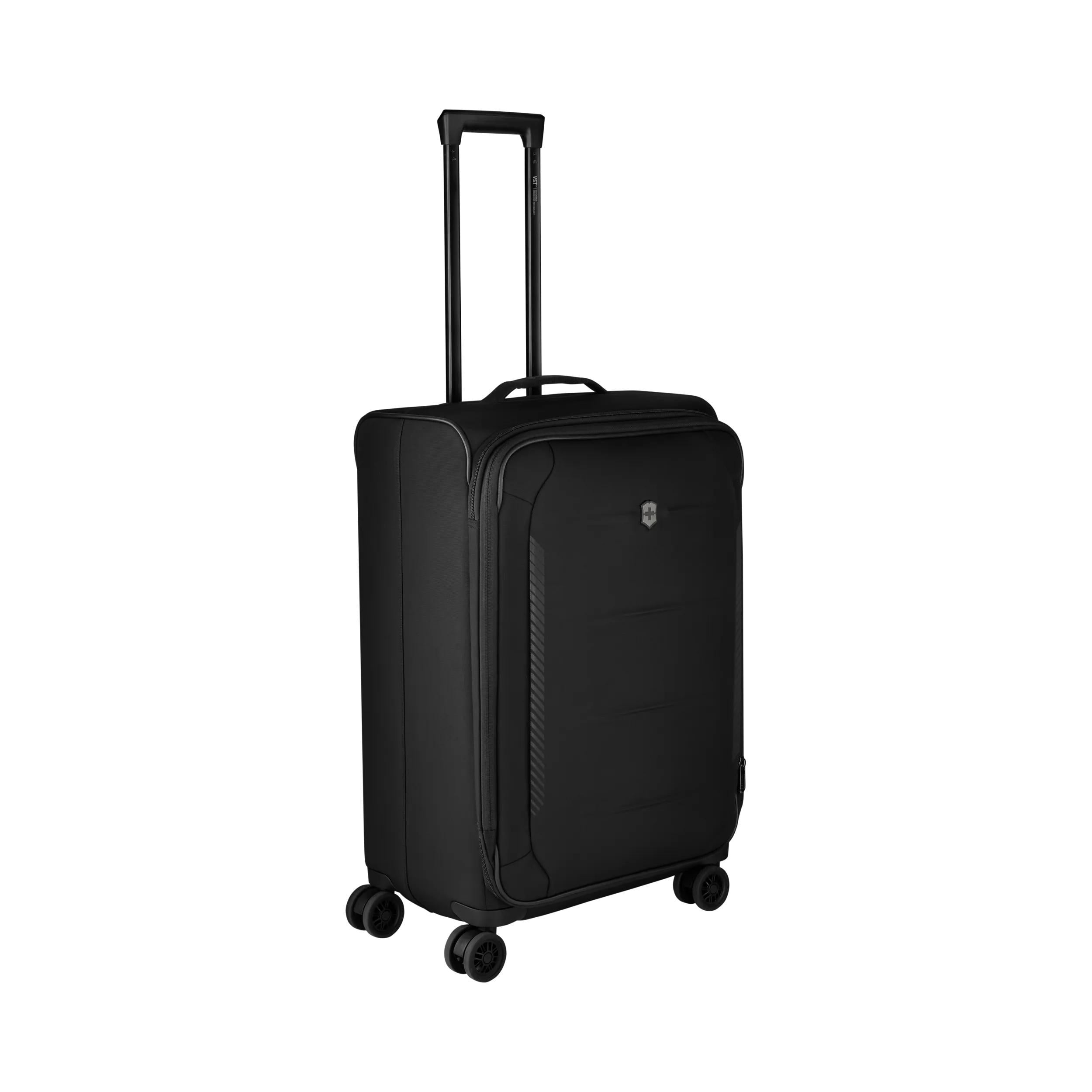 Victorinox Crosslight Medium Softside Case in Black — angle view 8