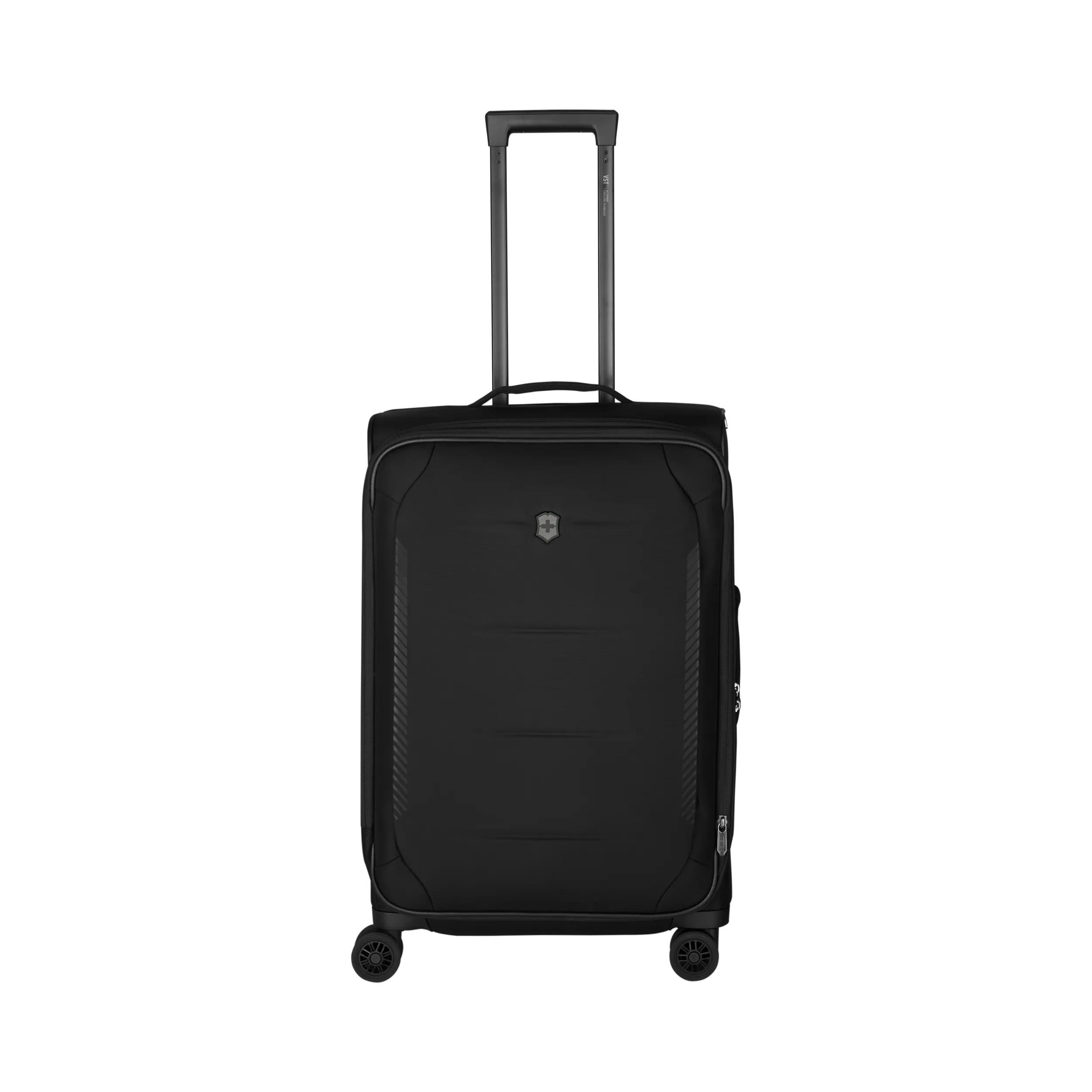 Victorinox Crosslight Medium Softside Case in Black — angle view 2