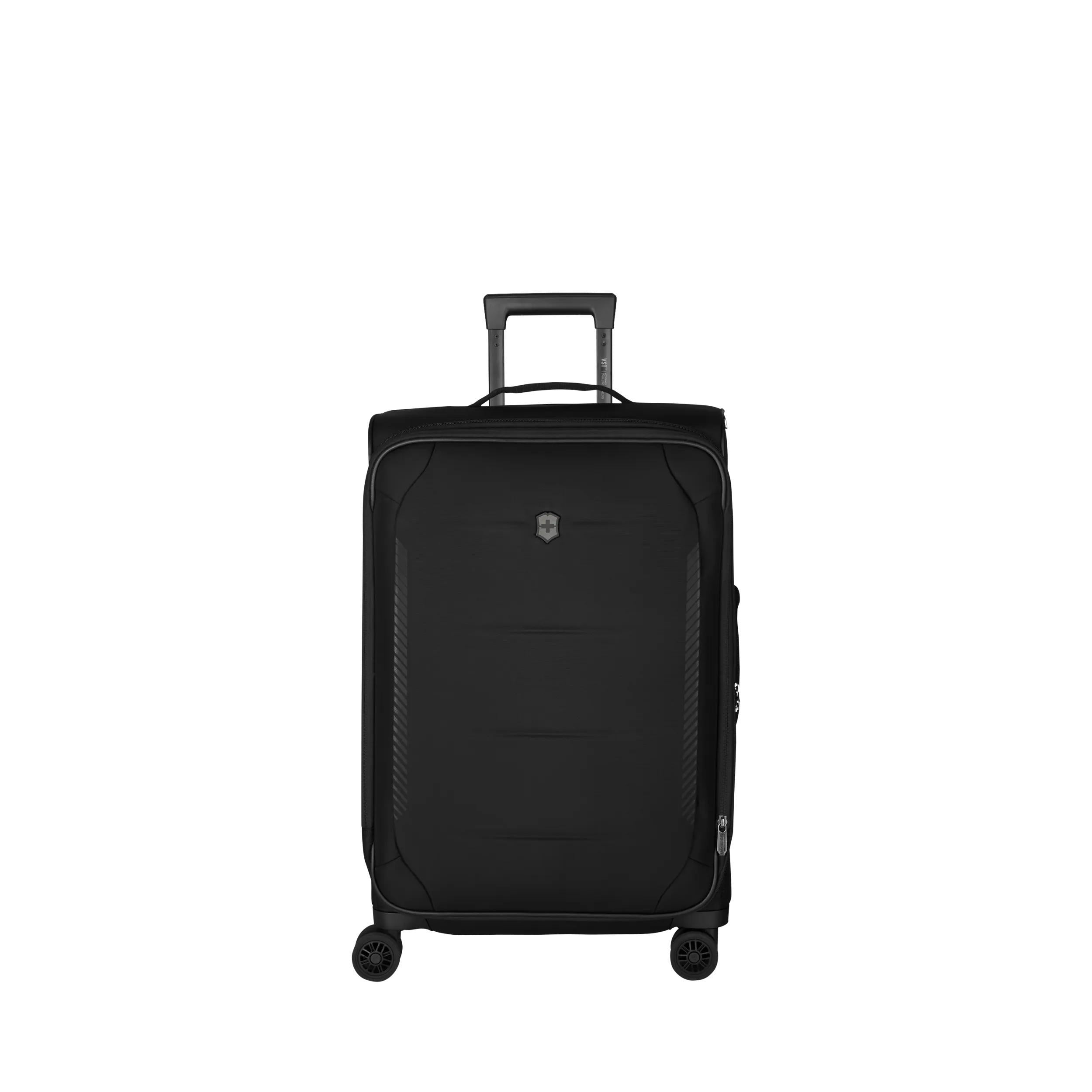 Victorinox Crosslight Medium Softside Case in Black — angle view 3