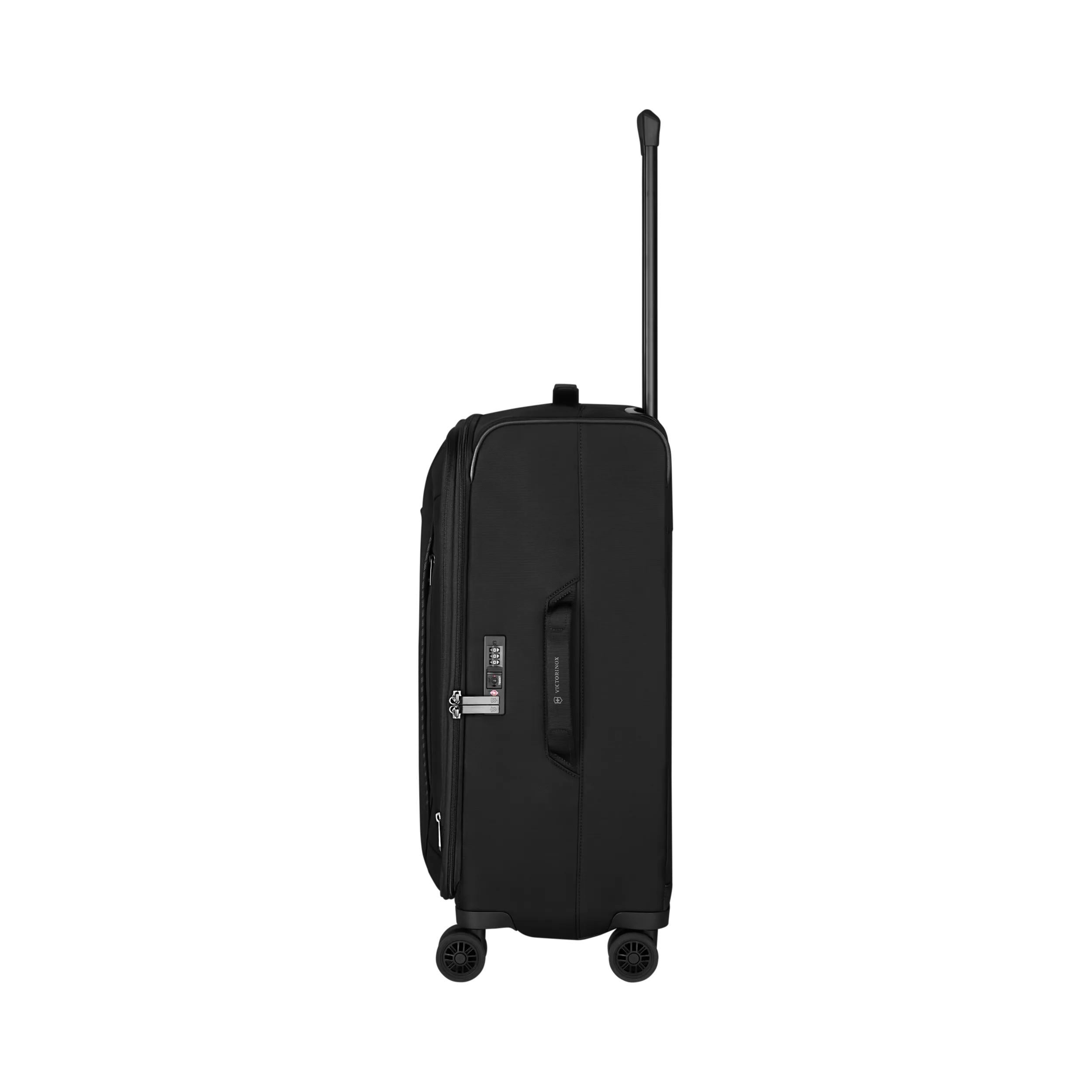 Victorinox Crosslight Medium Softside Case in Black — angle view 10