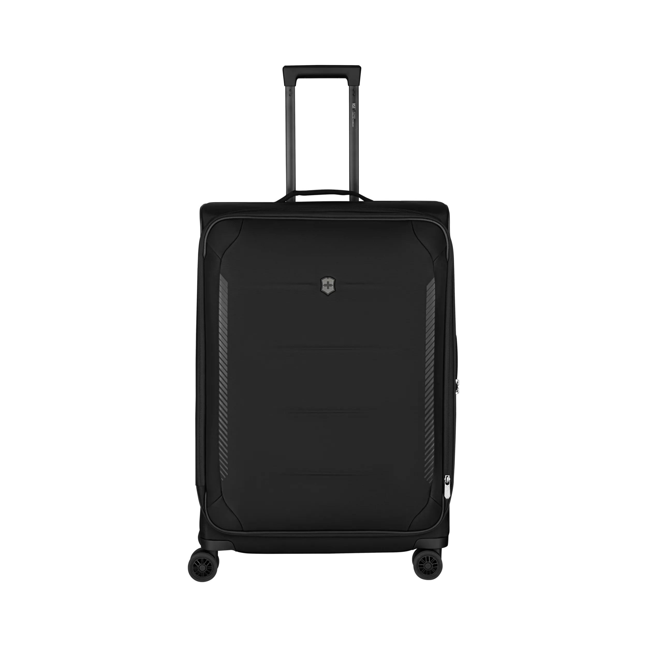 Victorinox Crosslight Large Softside Case in Black — angle view 2
